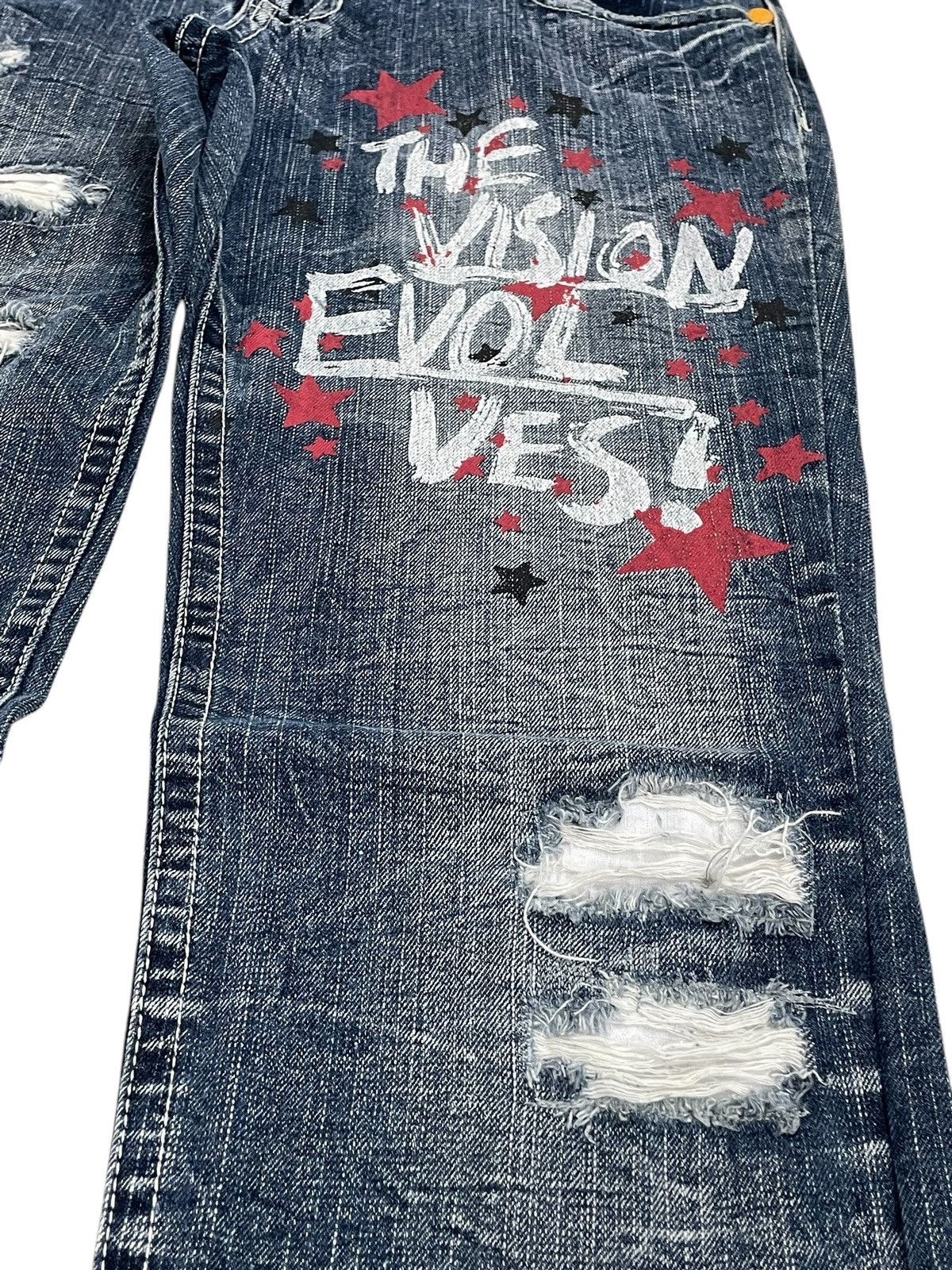 Isamu Katayama Backlash Distressed Patched The Vision Evolves Art Painting Size US 32 / EU 48 - 8 Thumbnail