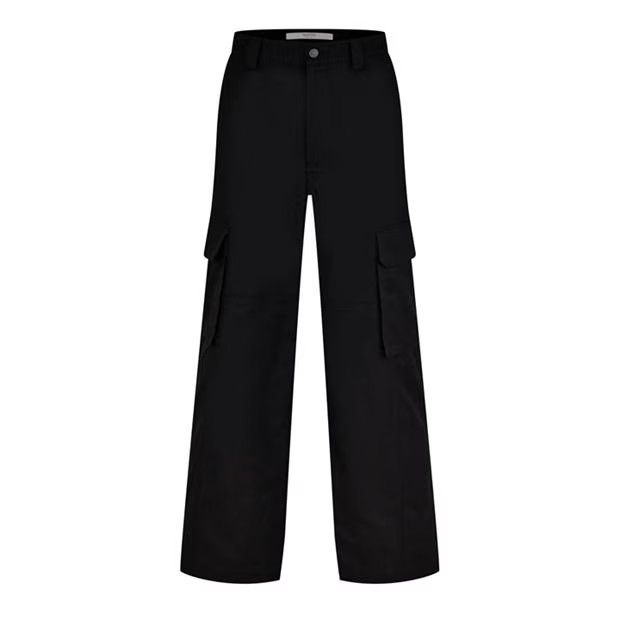 Valentino o1g2r1mq0724 Canvas Cargo Trousers in Black Size US 34 / EU 50 - 1 Thumbnail