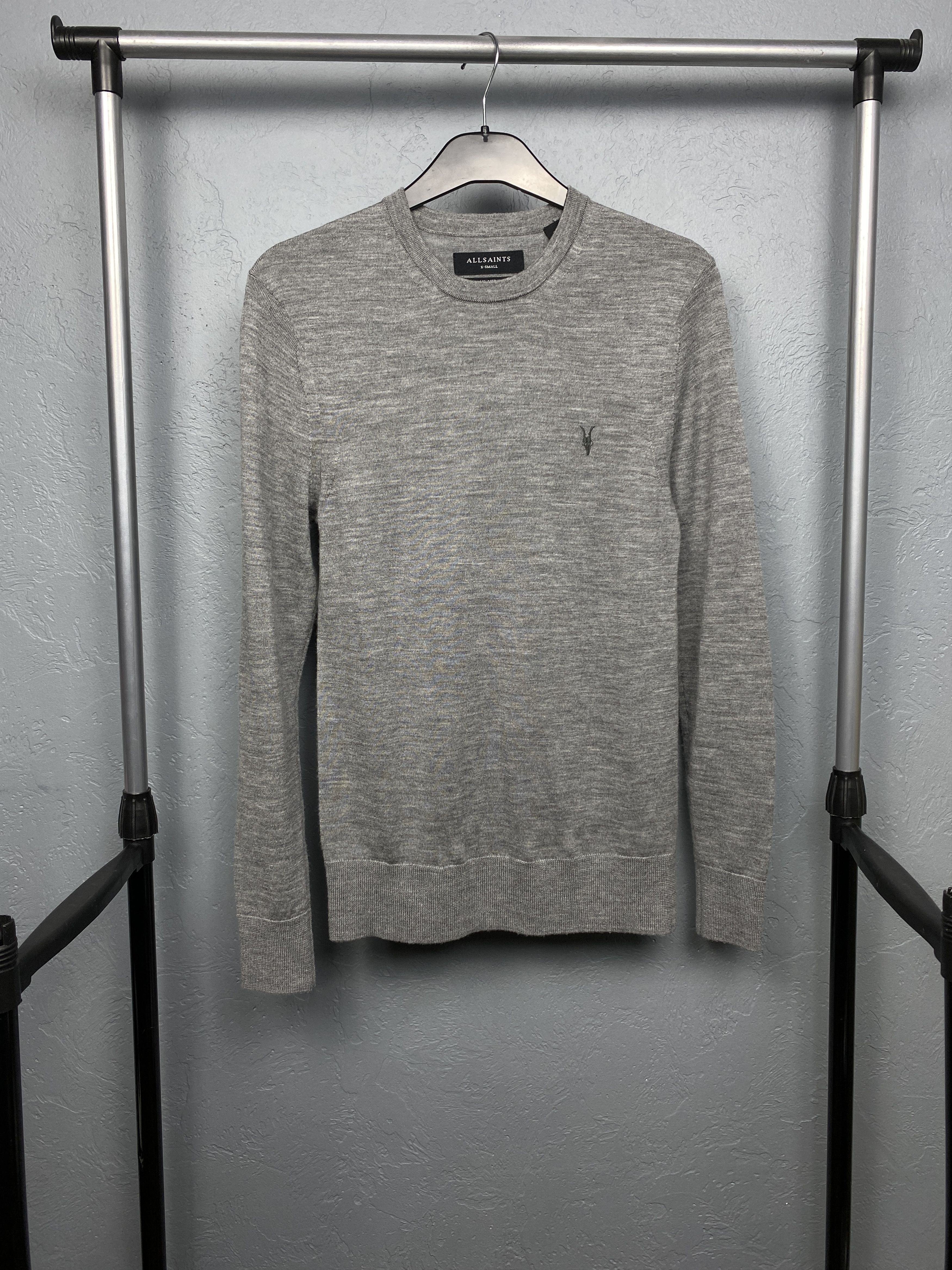 Allsaints AllSaints Mens Mode Merino Wool Sweater Size US XS / EU 42 / 0 - 1 Thumbnail