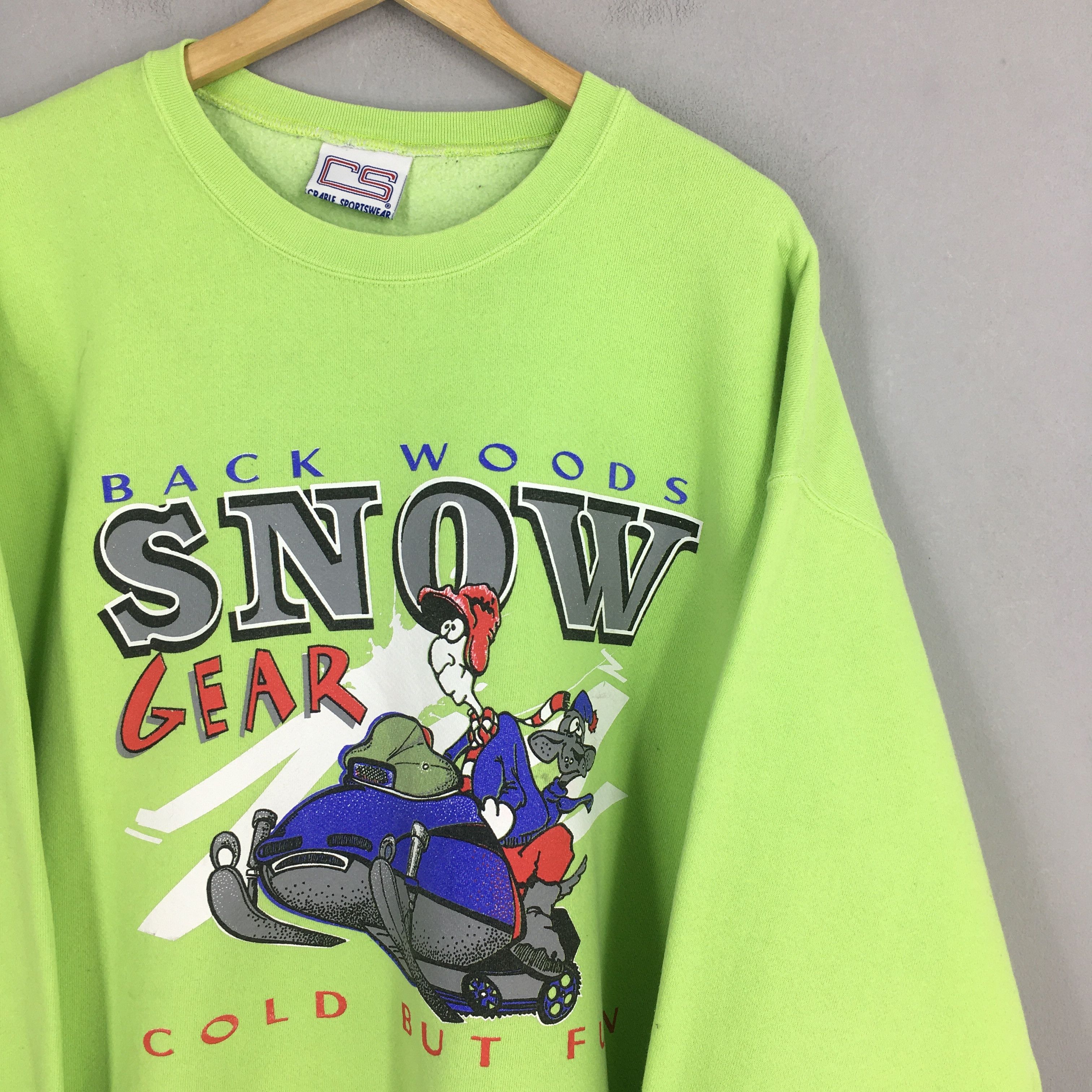 Phenix Vintage 90s Back Woods Snow Gear Graphics Sweatshirt XXLarge Size US XXL / EU 58 / 5 - 2 Thumbnail