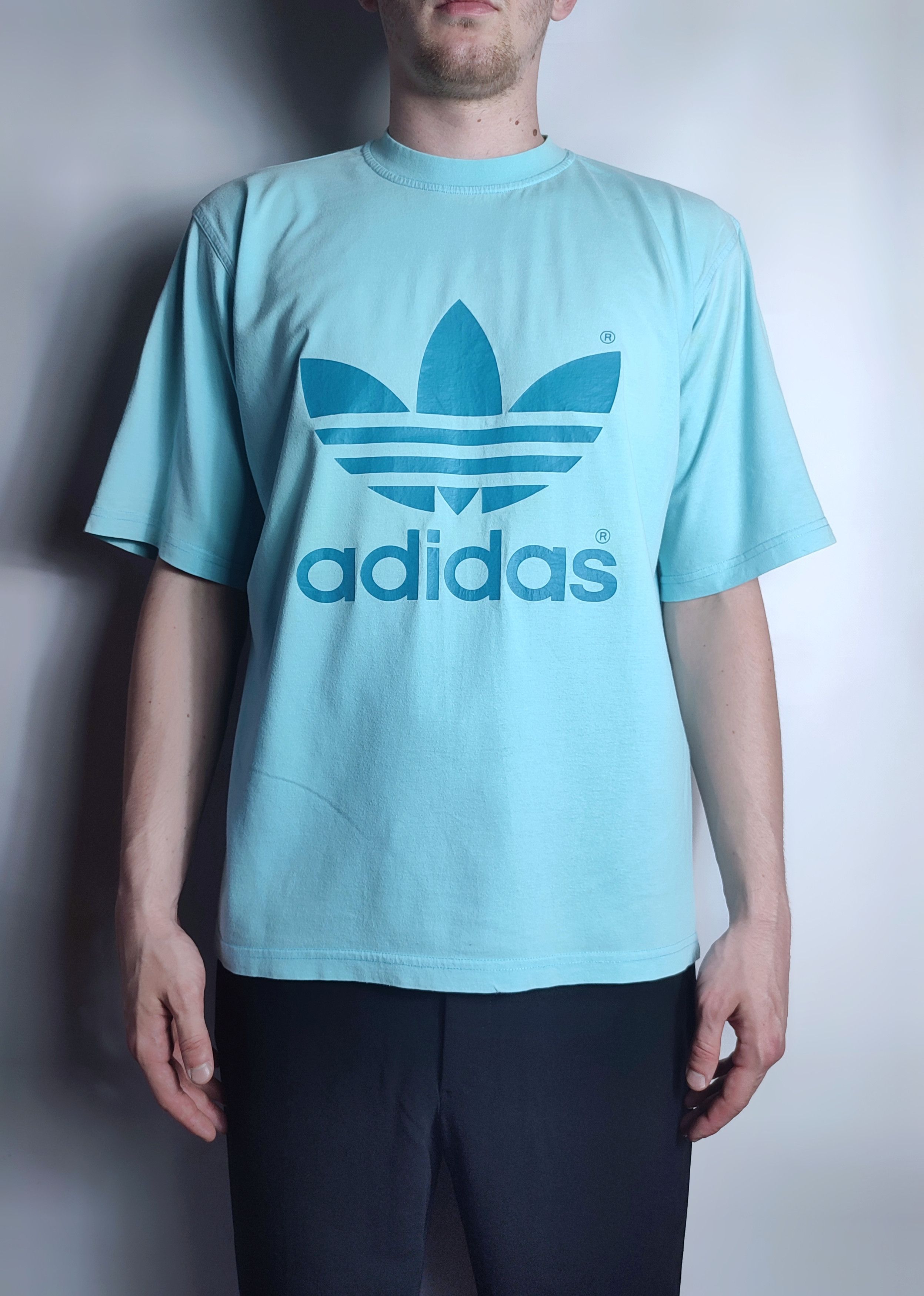 Adidas Adidas vintage logo t-shirt Size US XL / EU 56 / 4 - 1 Thumbnail