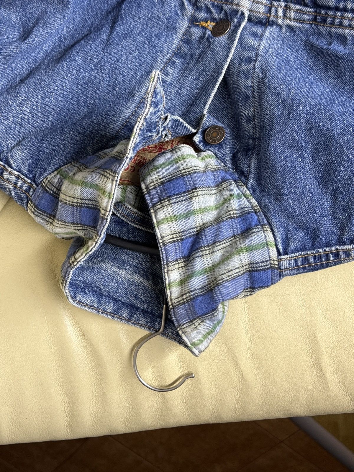 Levi's Vintage 1989 Levi's Denim Jacket Flennel Lined made in USA Size US S / EU 44-46 / 1 - 8 Thumbnail