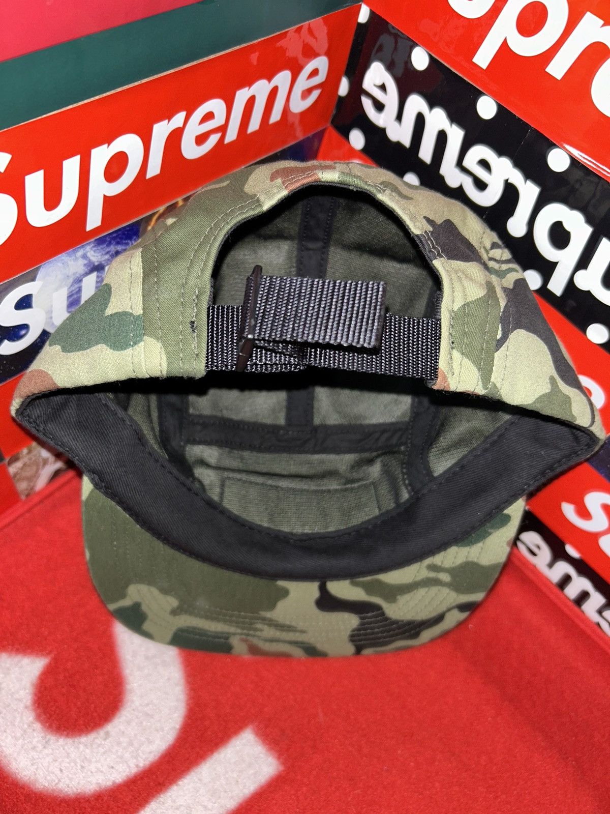 Supreme Supreme Utility Camp Cap Camo SS13 Green Box Logo NEW HAT Size ONE SIZE - 6 Thumbnail