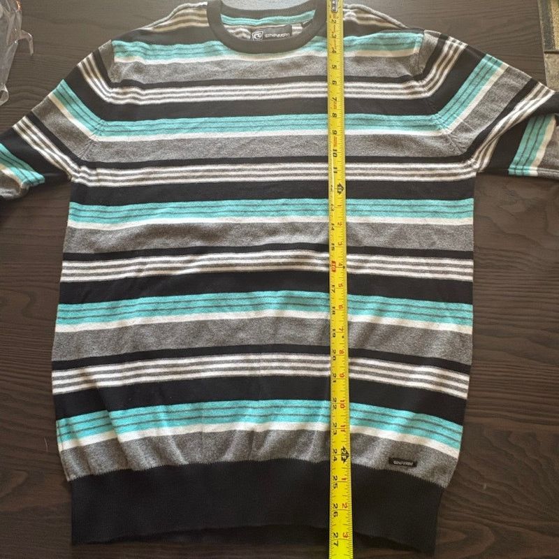 Ocean Current Ocean Current Men's Medium Striped Sweater West Coast 90s Size US M / EU 48-50 / 2 - 7 Thumbnail