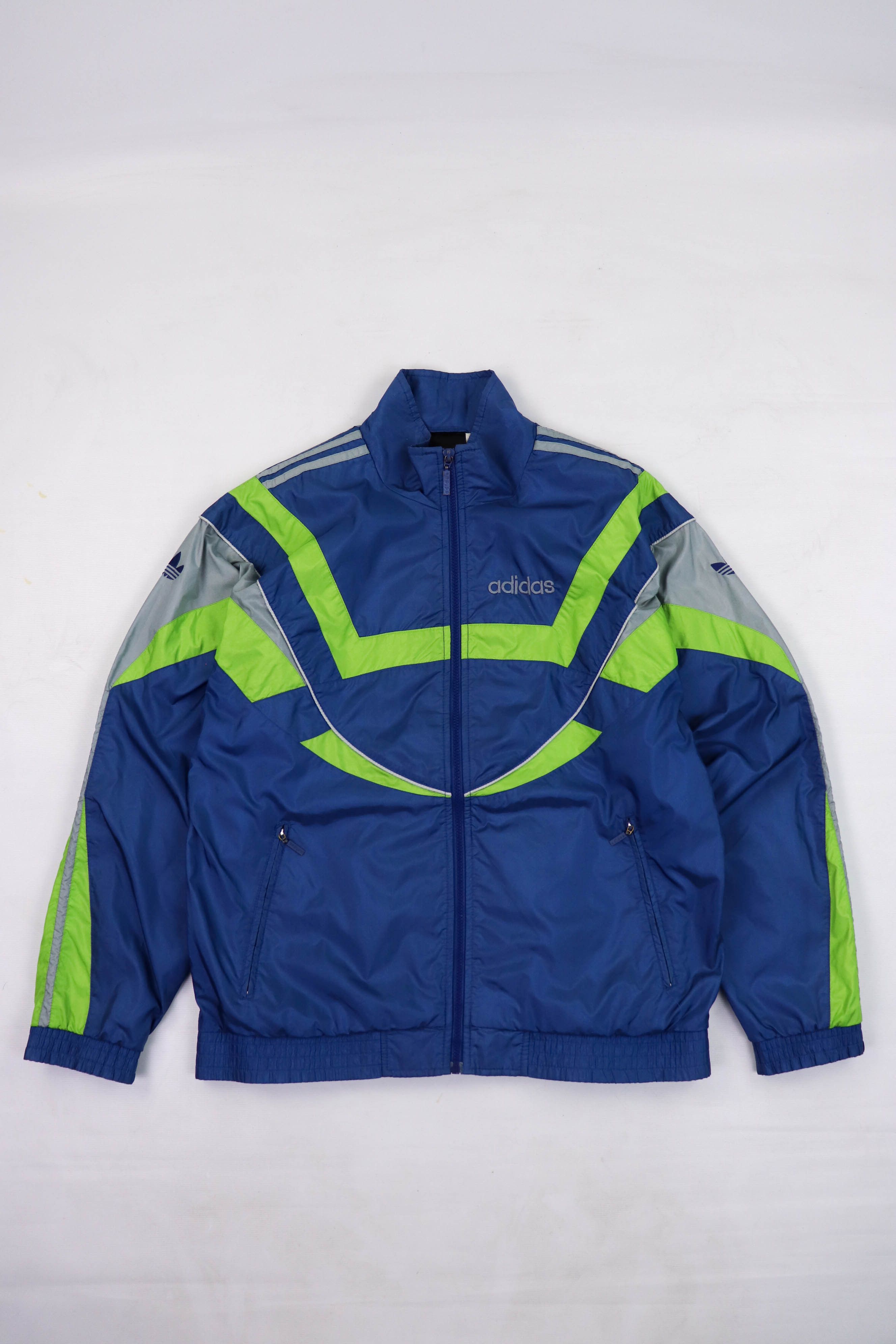 Adidas Adidas Vintage Stripes Oversized Nylon Track Zip Jacket Size US XL / EU 56 / 4 - 2 Thumbnail