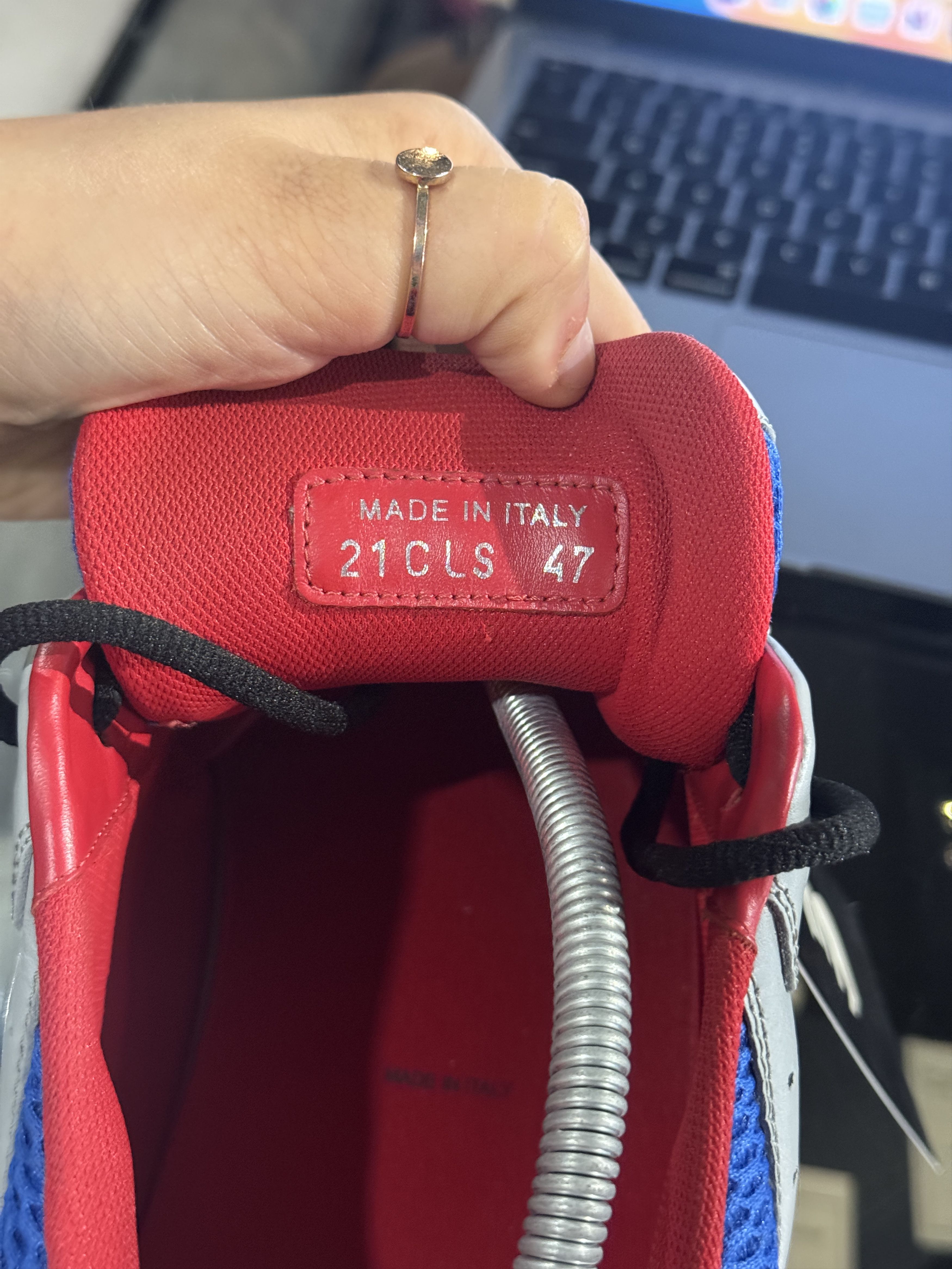 Dior Dior Dior B22 Grey Red Blue Trainer Size US 13 / EU 46 - 8 Thumbnail