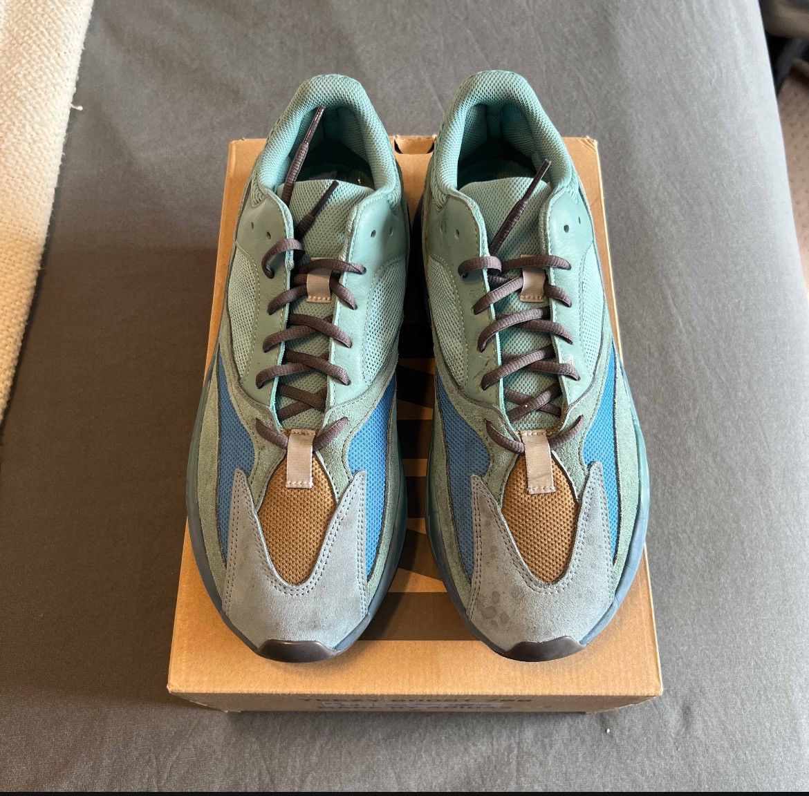 Adidas × Kanye West Adidas Yeezy Boost 700 Faded Azure Size 12 GZ2002 Size US 12 / EU 45 - 3 Thumbnail