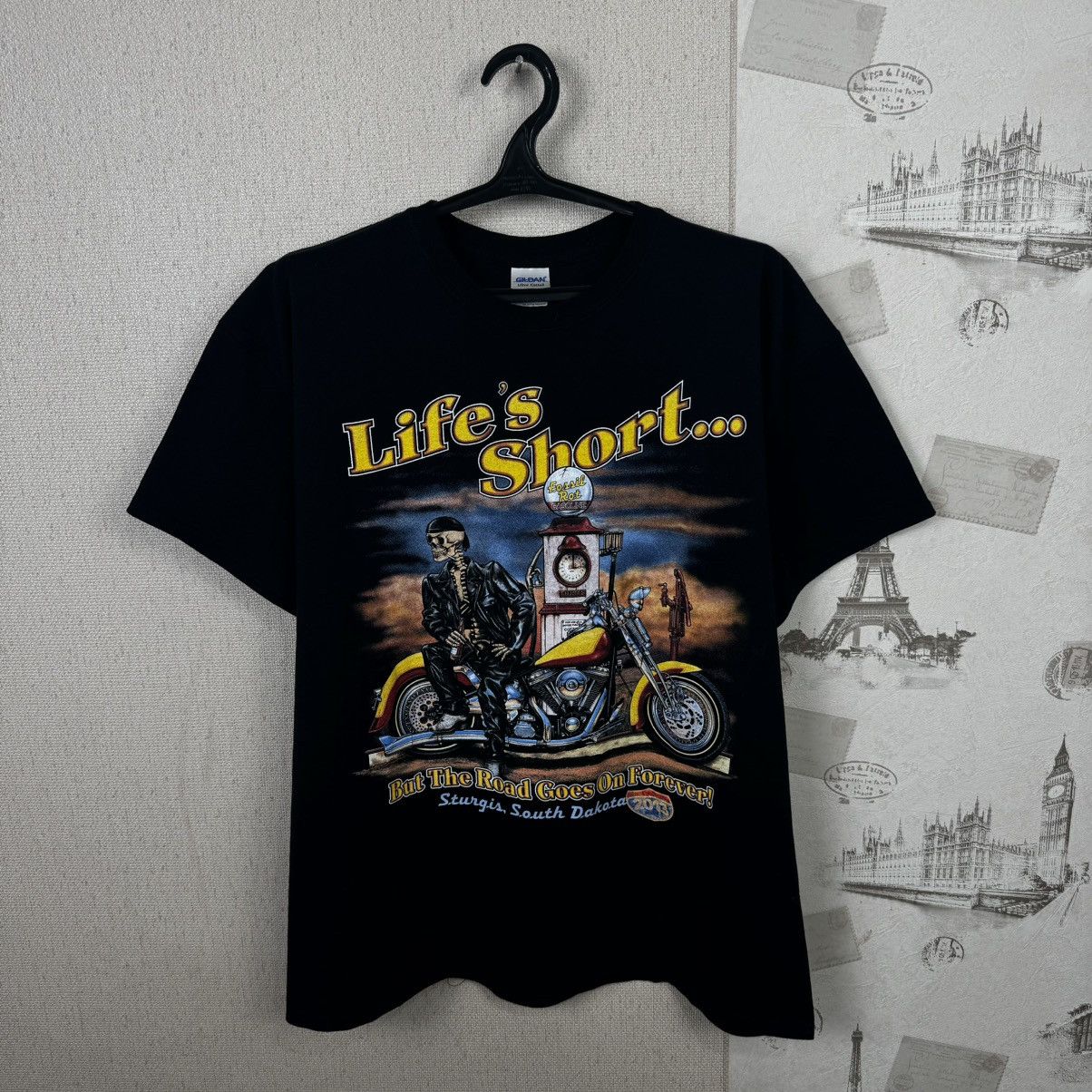 Harley Davidson × Vintage Vintage Sturgis Motorcycle Rally South Dakota XL Black Size US XL / EU 56 / 4 - 3 Thumbnail