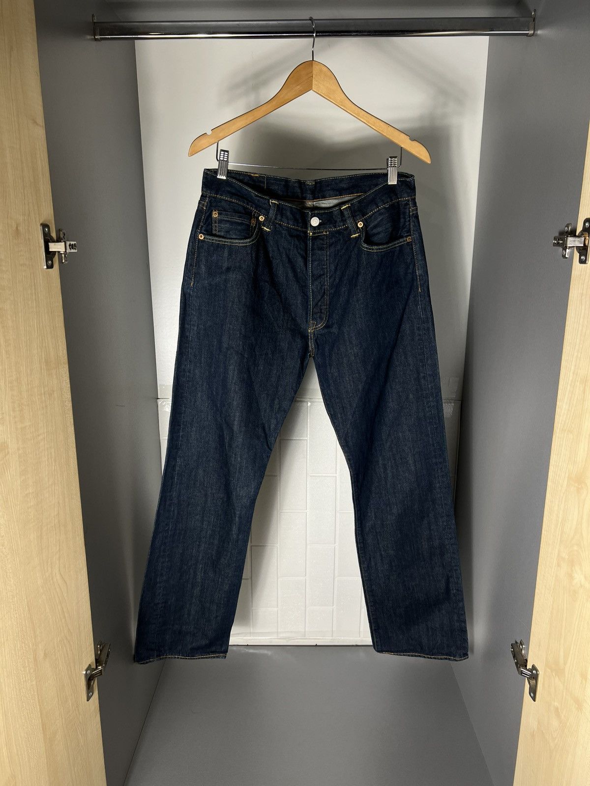 Levi's VINTAGE LEVI’S 501 CLOTHING MADE & CRAFTED DENIM JEANS CASUAL DESIGNER Y2K USA 90s Size US 36 / EU 52 - 7 Thumbnail