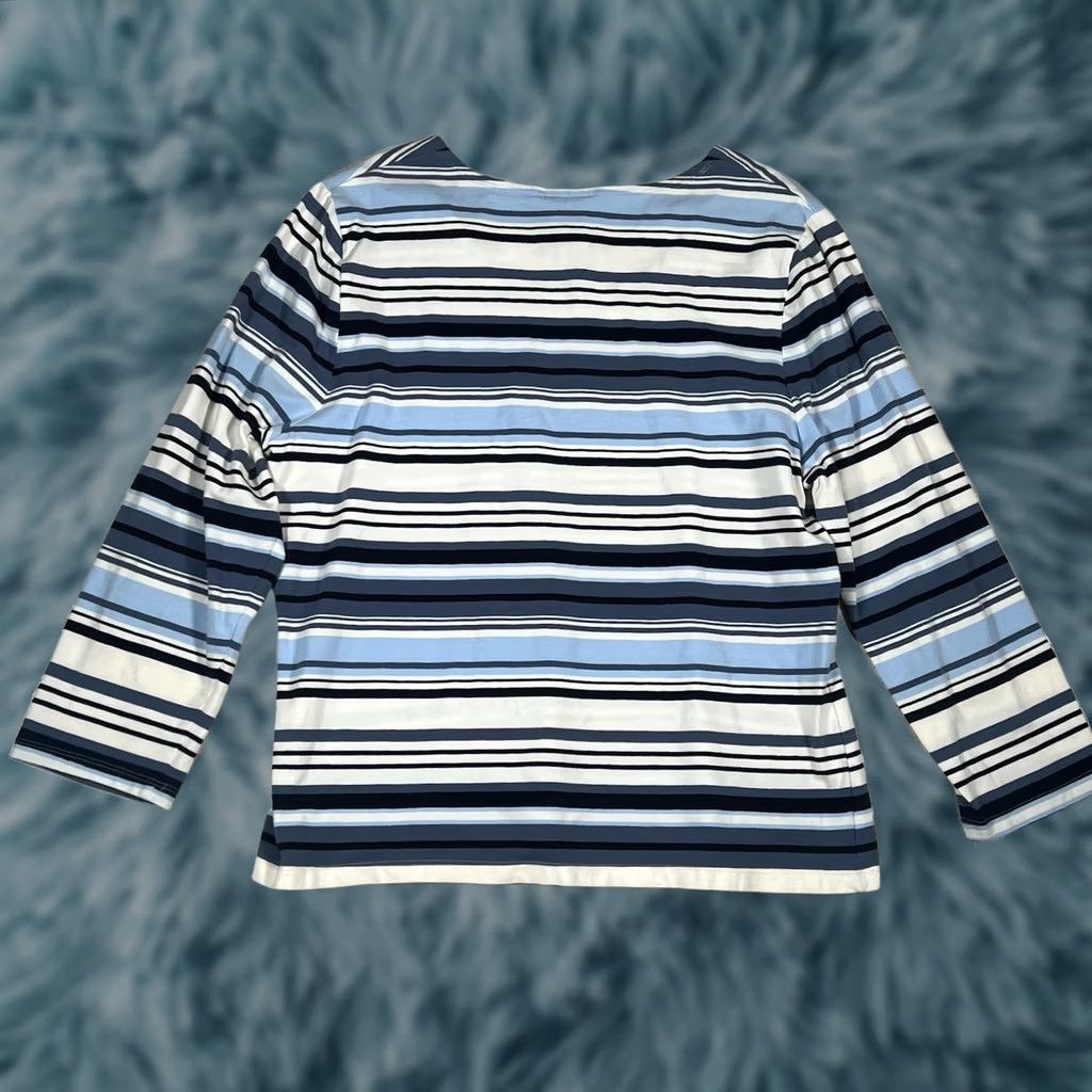 Madison Madison Blouse Shirt Petite Large Max Blue Womens Size L / US 10 / IT 46 - 1 Thumbnail