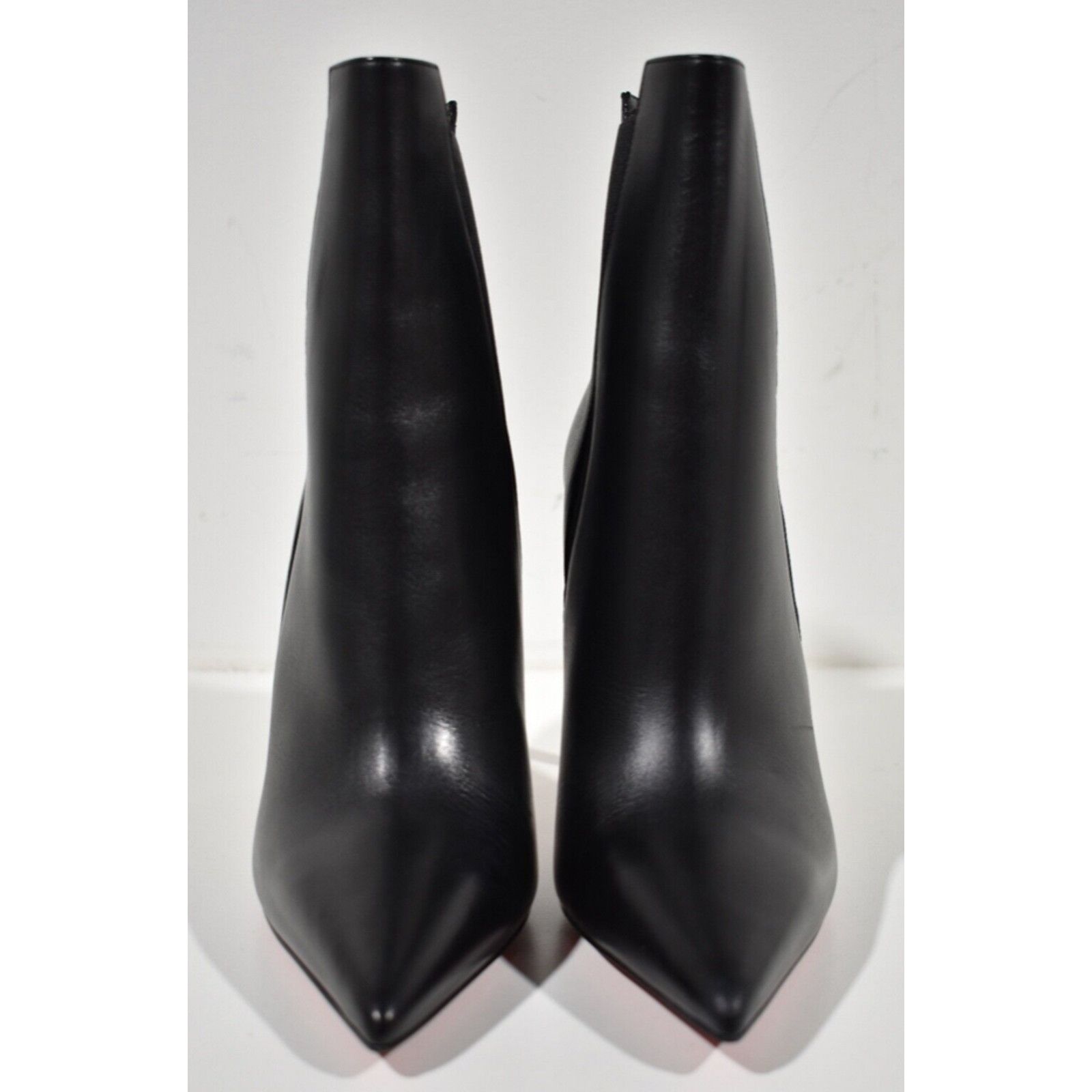 Christian Louboutin Astribooty 100 Black Calf Leather Ankle Heel Bootie 39.5 Size US 9.5 / IT 39.5 - 5 Thumbnail