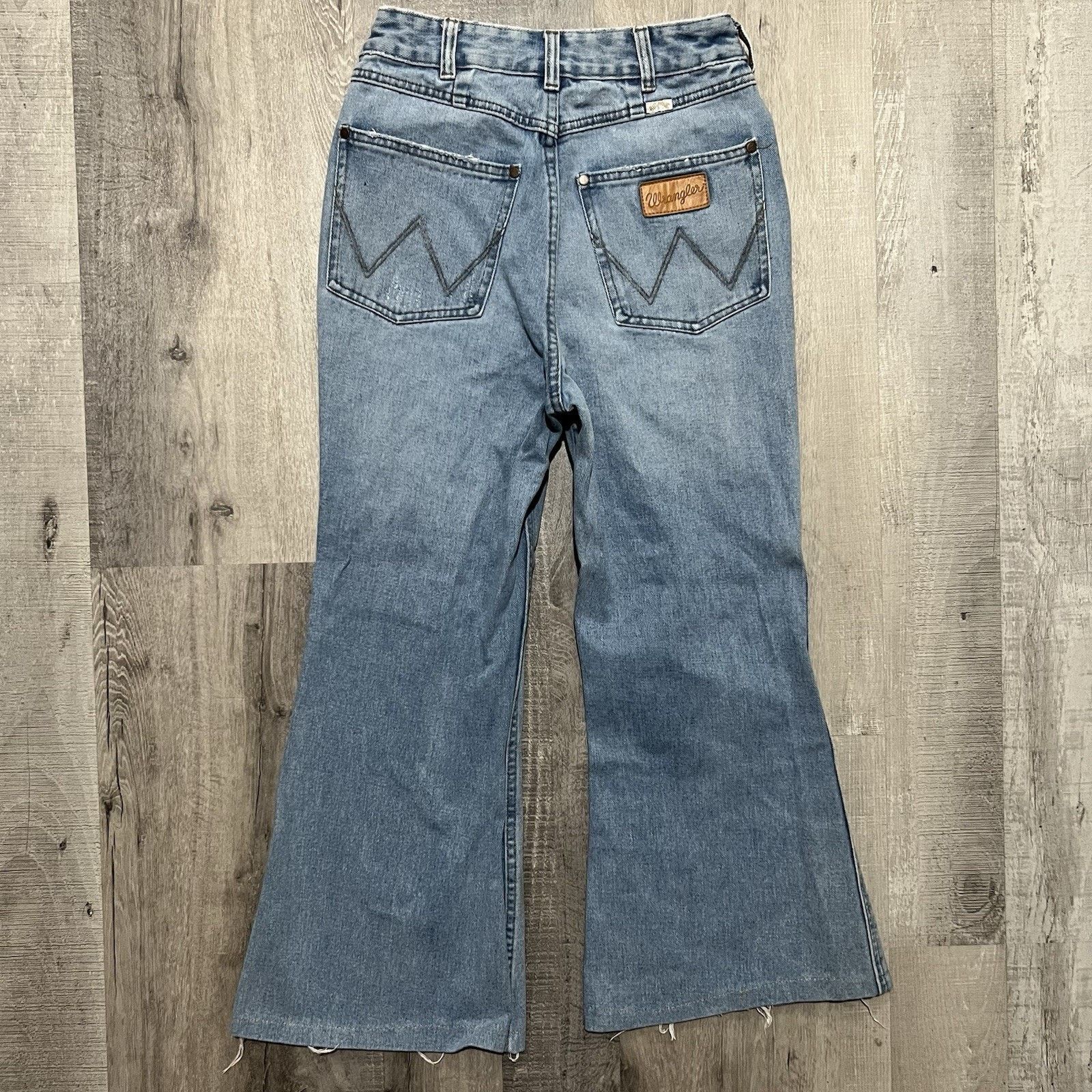 Other Billabong x Wrangler Patchwork Bell Bottom Jeans Boho Hippie Size 27" / US 4 / IT 40 - 2 Thumbnail