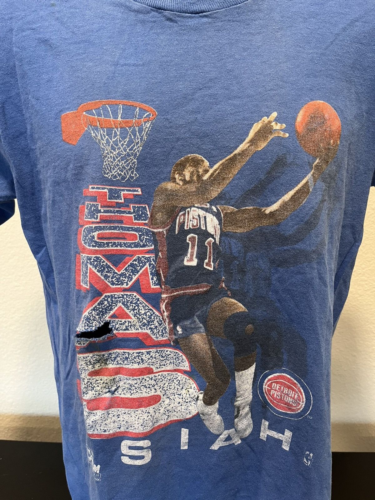 Salem Sportswear × Vintage Detroit pistons shirt Isiah Thomas Salem sportswear vintage Size US M / EU 48-50 / 2 - 3 Thumbnail