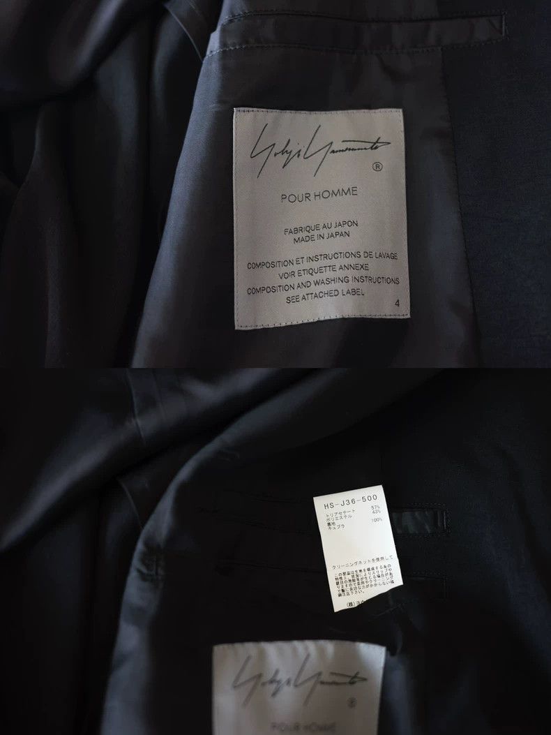 Yohji Yamamoto Yohji Yamamoto 24 SS back girlfriend triacetate long jacket Size US XL / EU 56 / 4 - 7 Thumbnail