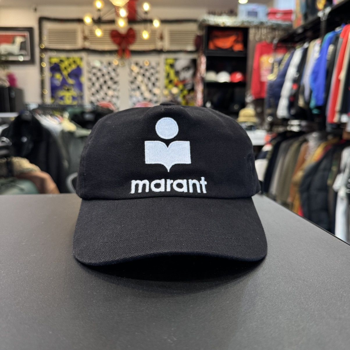 ISABEL MARANT ブラックキャップ isabel marant black tyron logo cap