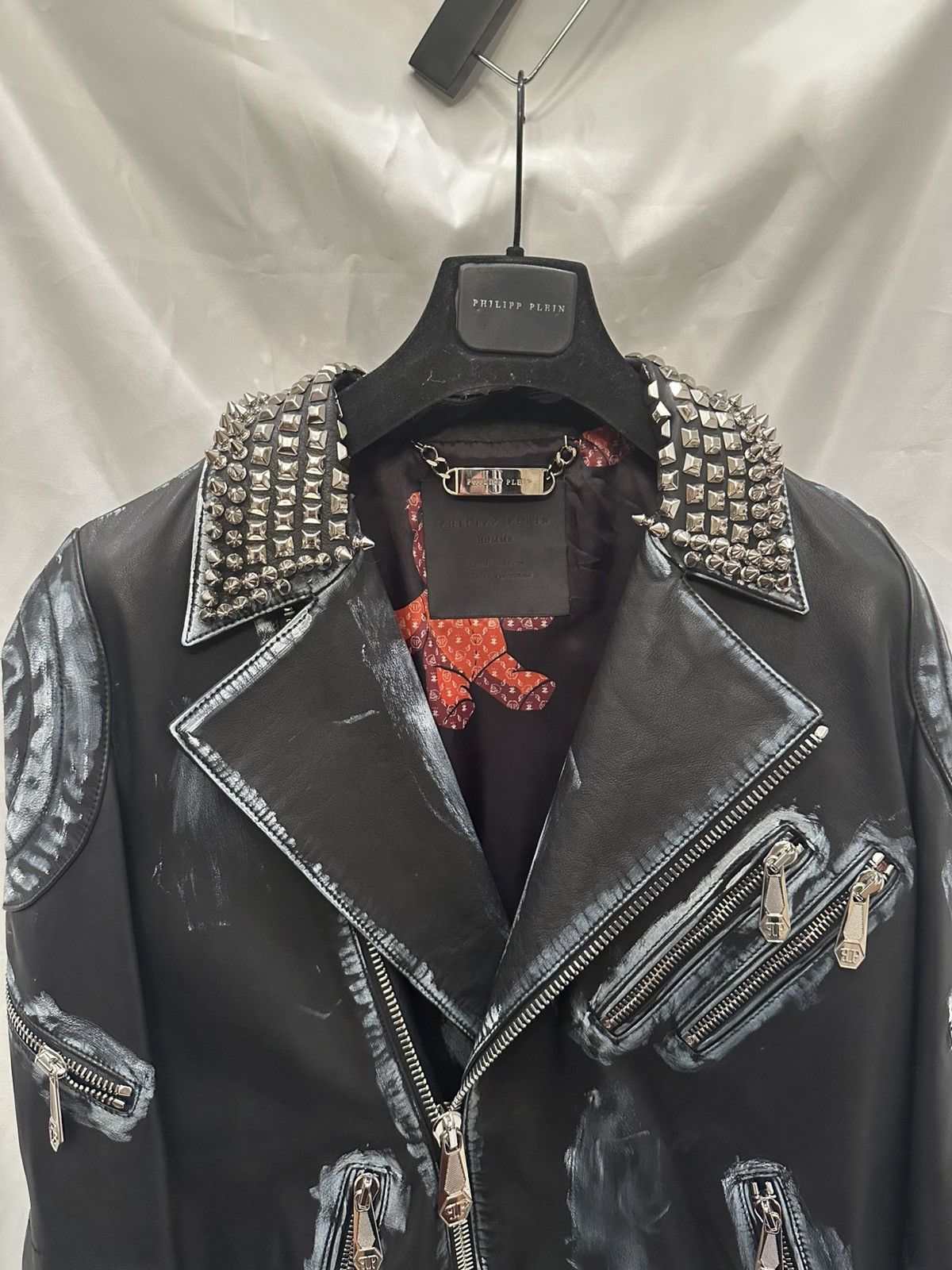 Philipp Plein Phillipp Plein Teddy Bear Leather Jacket Size US XL / EU 56 / 4 - 5 Thumbnail