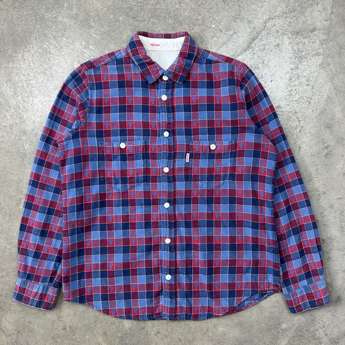 Ne-Net Ne-net Broccoli Checkered Shirt Size US M / EU 48-50 / 2 - 5 Thumbnail