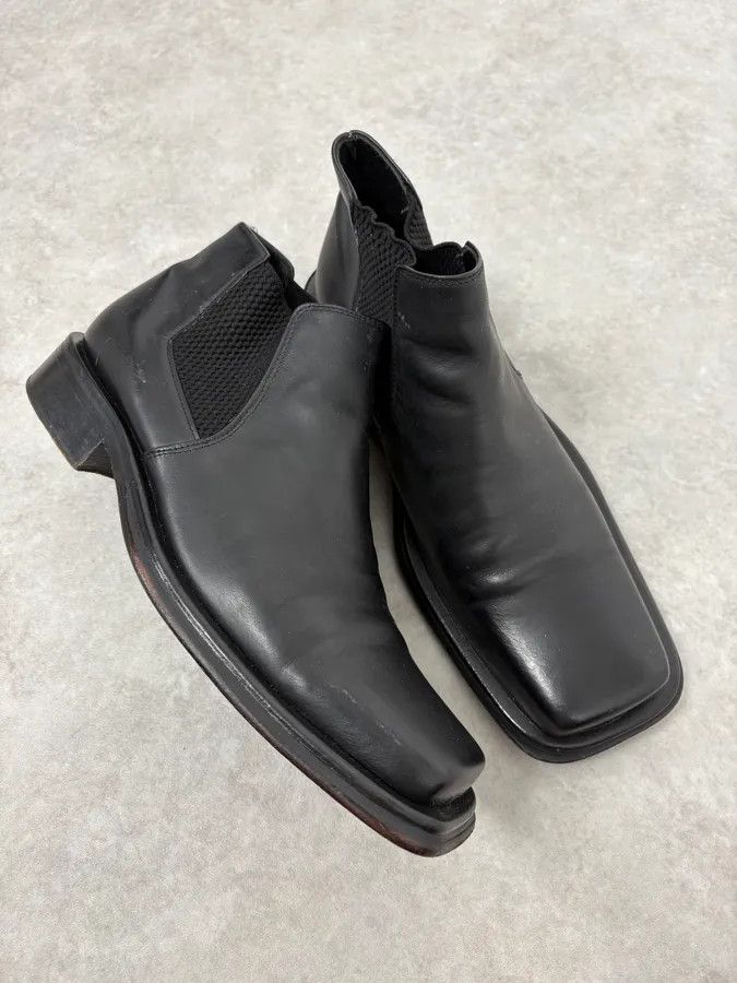 Gianfranco Ferre 2000s Gianfranco Ferré Black Leather Boots Size US 9 / EU 42 - 5 Thumbnail