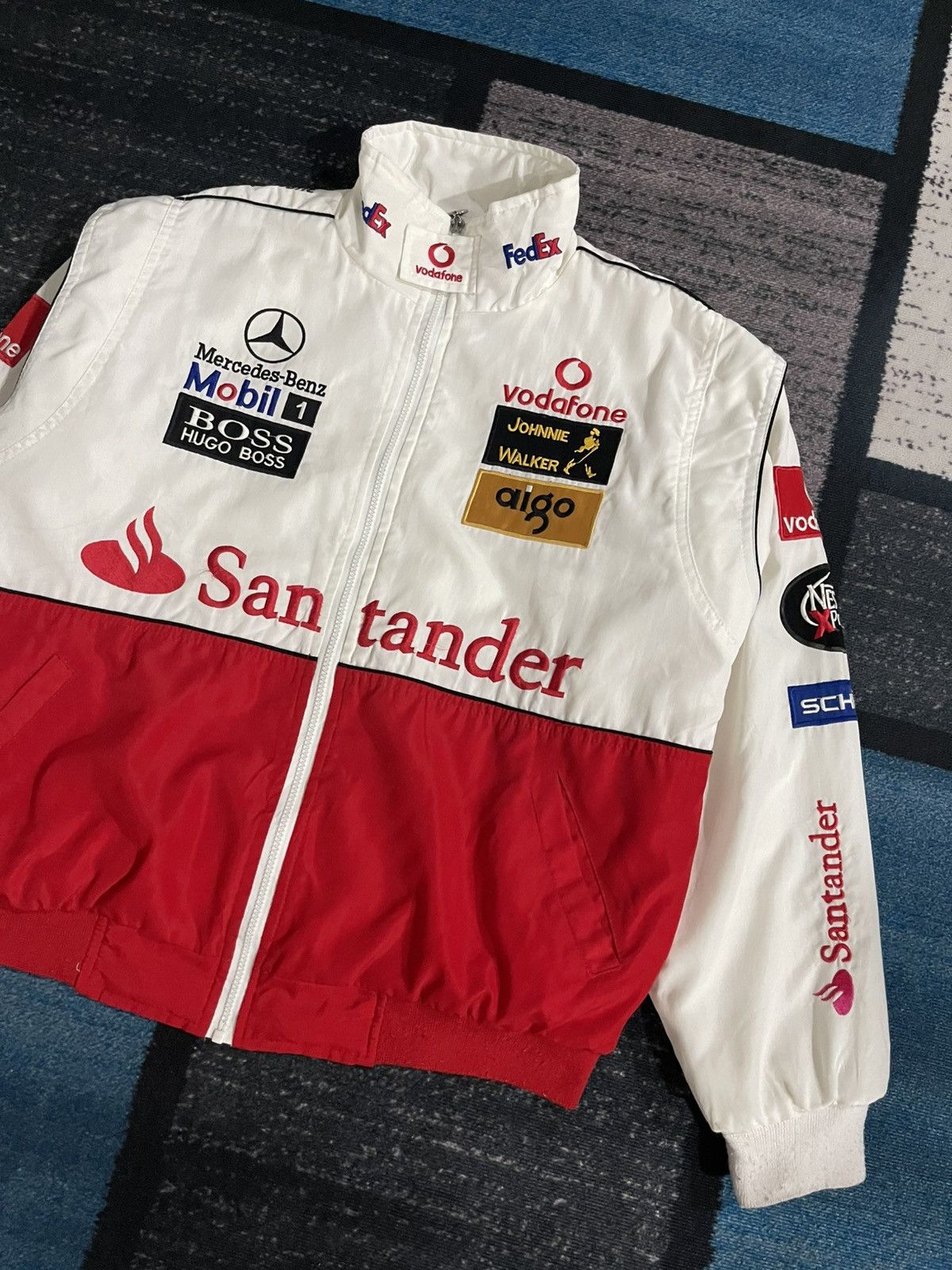 Mercedes-Benz Vintage Mercedez Benz Mc Laren Vodafone Racing Jacket Size US XL / EU 56 / 4 - 3 Thumbnail