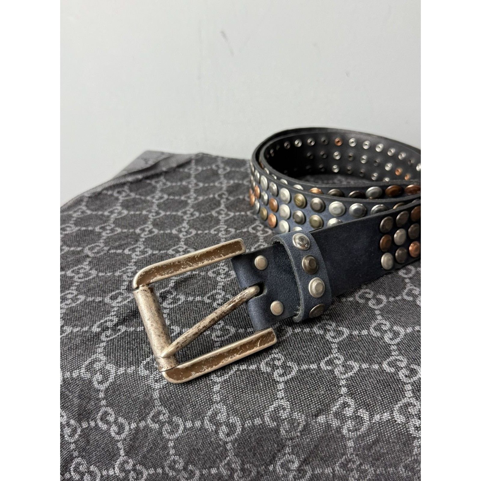 Japanese Brand Vintage Y2K Crazy Metal Belt Drip Diesel japan Hype bb Simon Size ONE SIZE - 2 Thumbnail