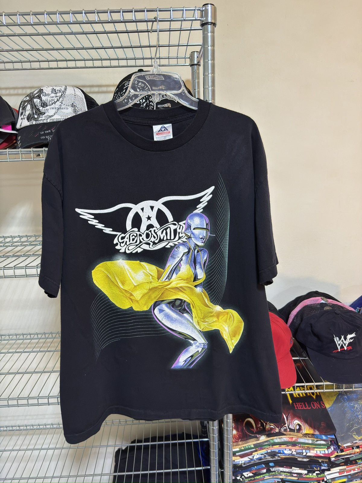 Band Tees Vintage aerosmith sorayama 2000 tee rare Size US XL / EU 56 / 4 - 2 Thumbnail