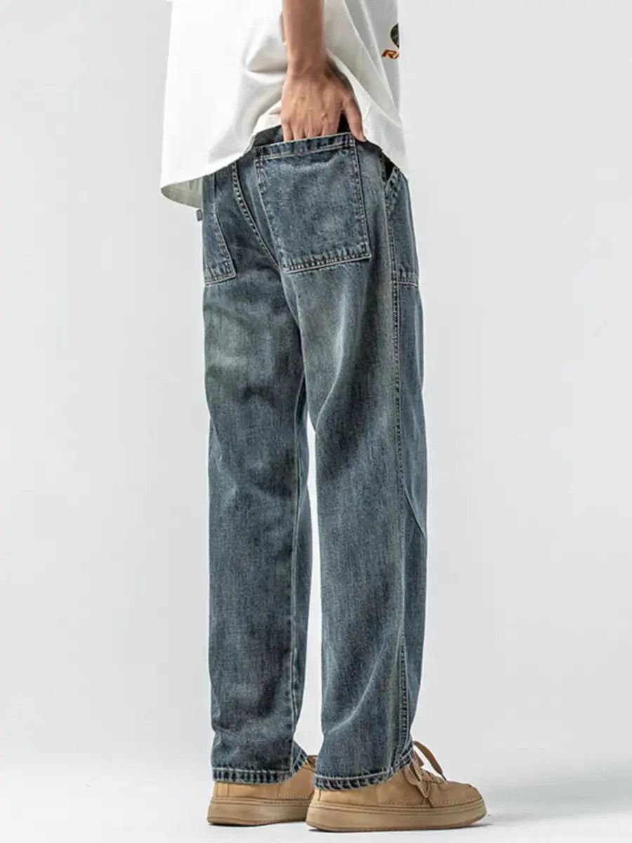 Japanese Brand High Street Vintage Simple Straight Jeans Size US 32 / EU 48 - 4 Thumbnail