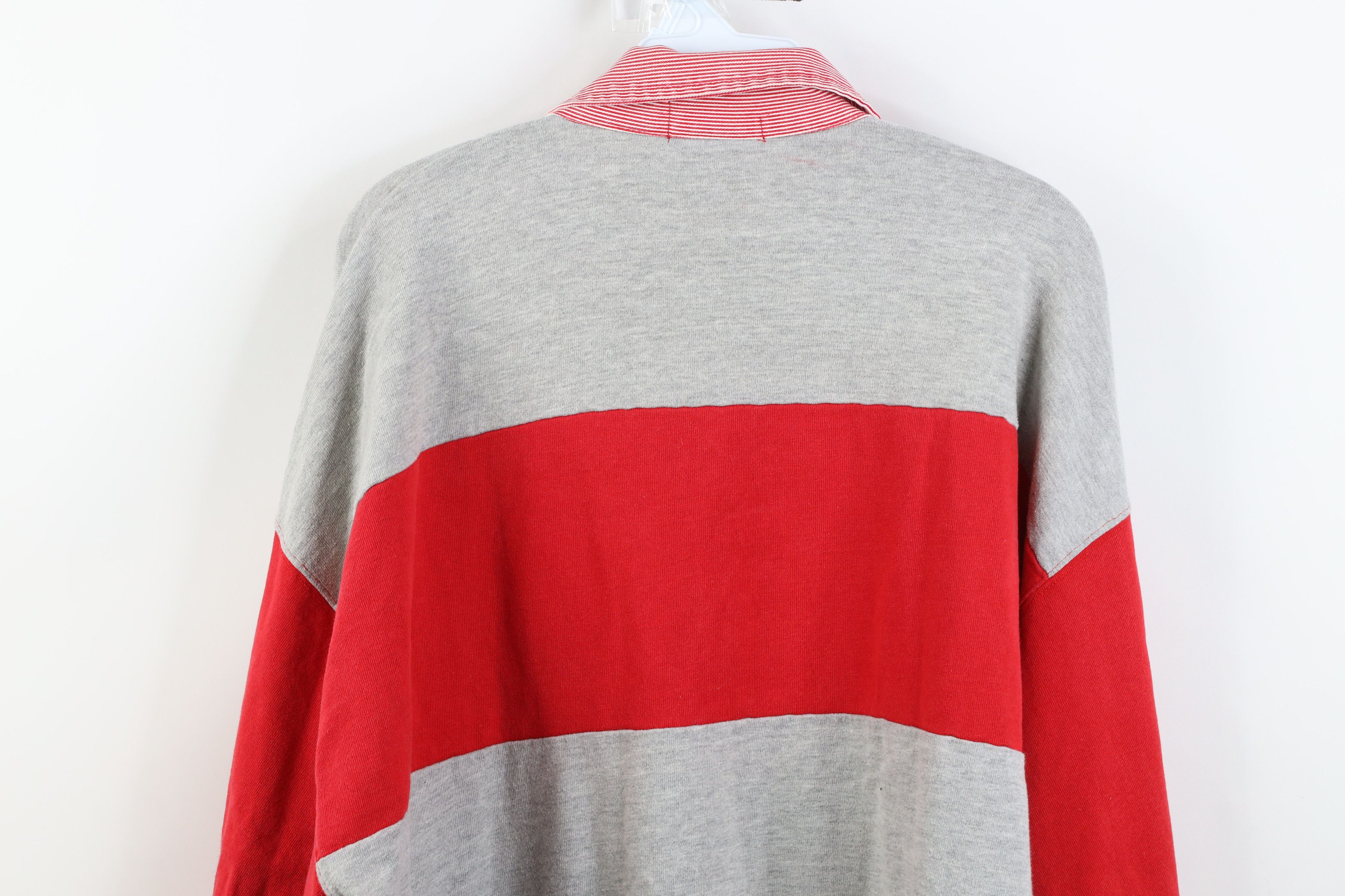 Vintage Vintage 90s Streetwear Heavyweight Long Sleeve Polo Shirt Size US XL / EU 56 / 4 - 12 Thumbnail