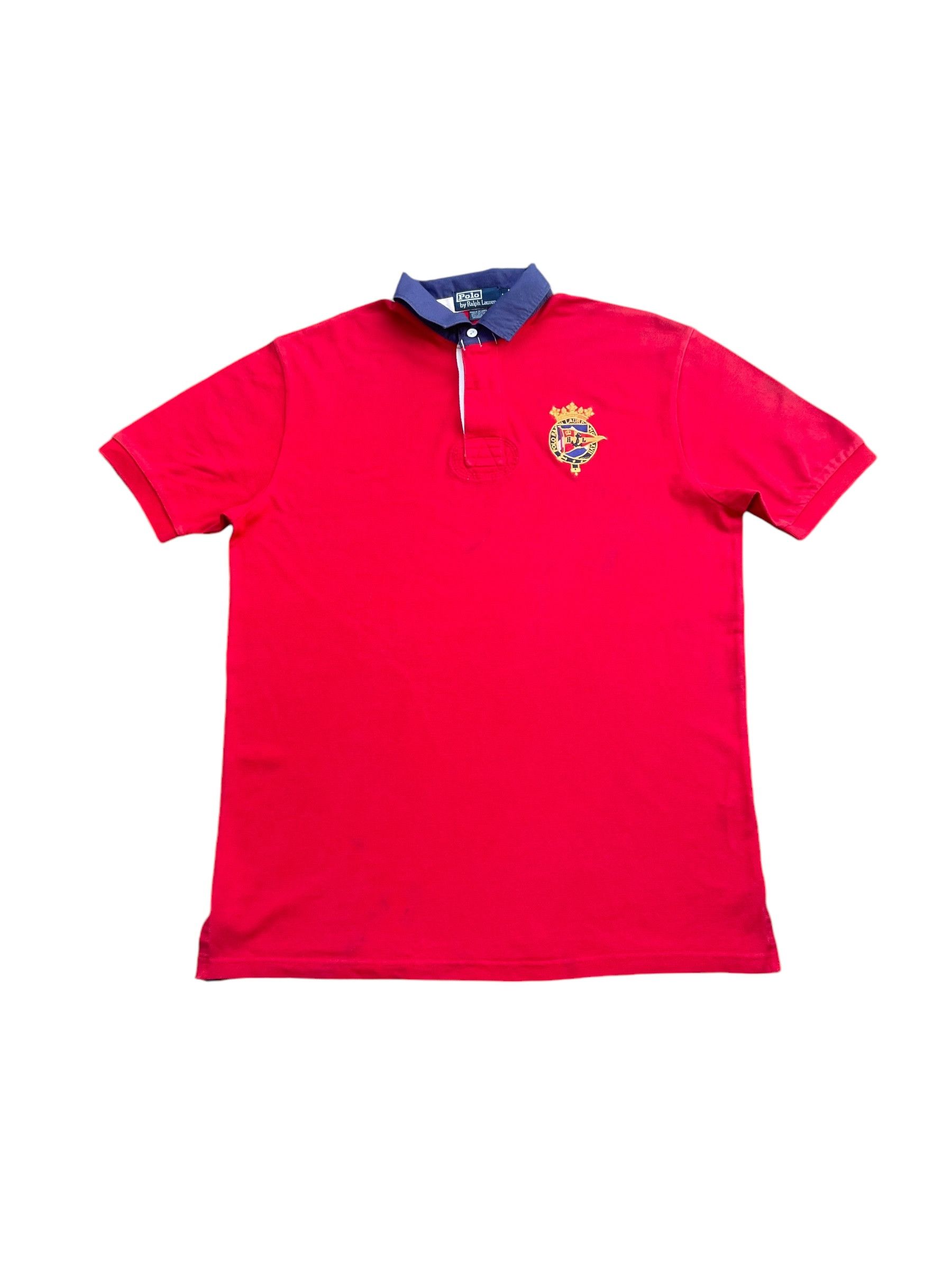 Designer × Polo Ralph Lauren × Vintage Vintage Polo Ralph Lauren Rugby Polo Tshirt Size US L / EU 52-54 / 3 - 1 Thumbnail