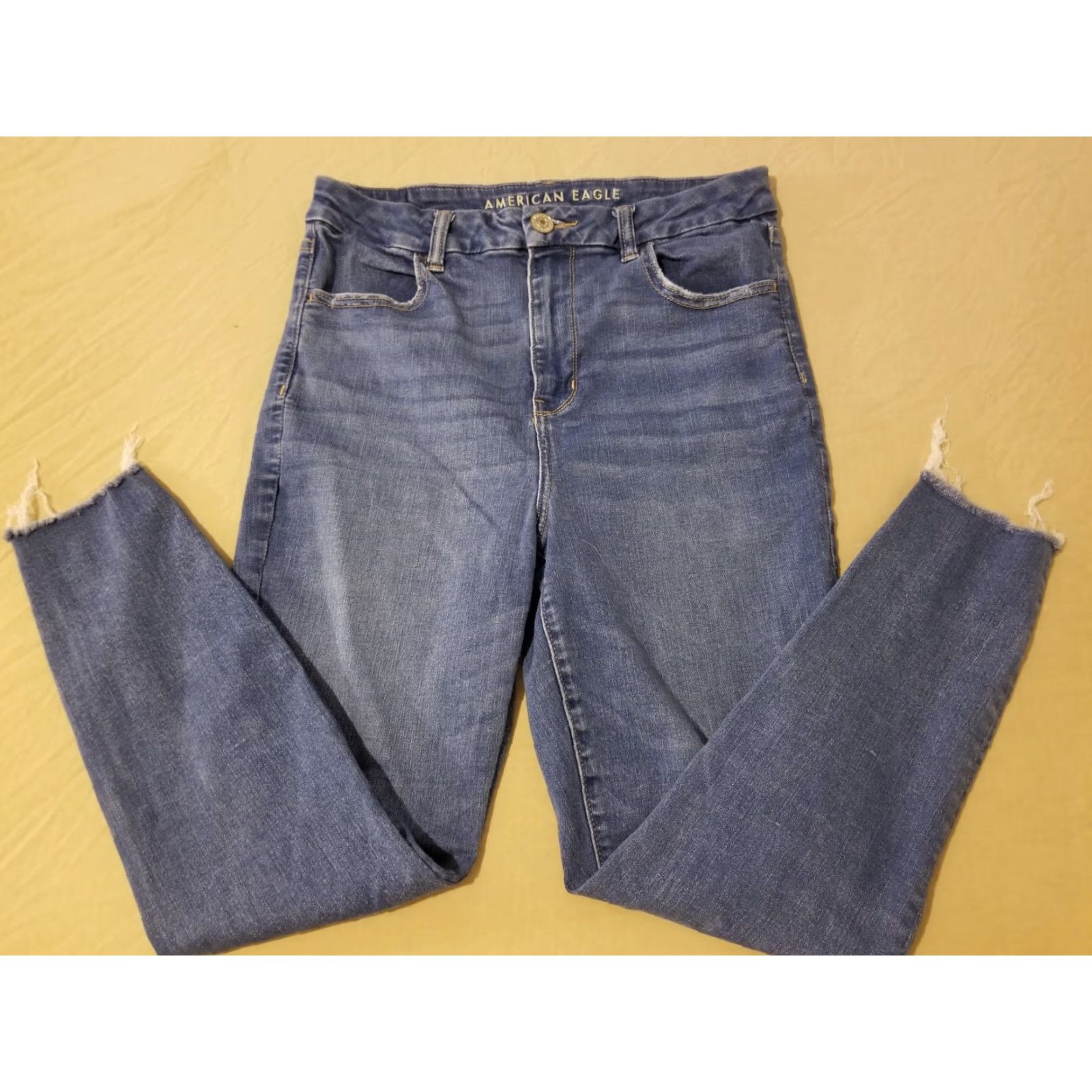 American Eagle Outfitters Womens American Eagle Outfitters Jeans Skinny 12 Short Denim Blue Jegging Pants Shirt? Size 34" / US 12 / IT 48 - 3 Thumbnail