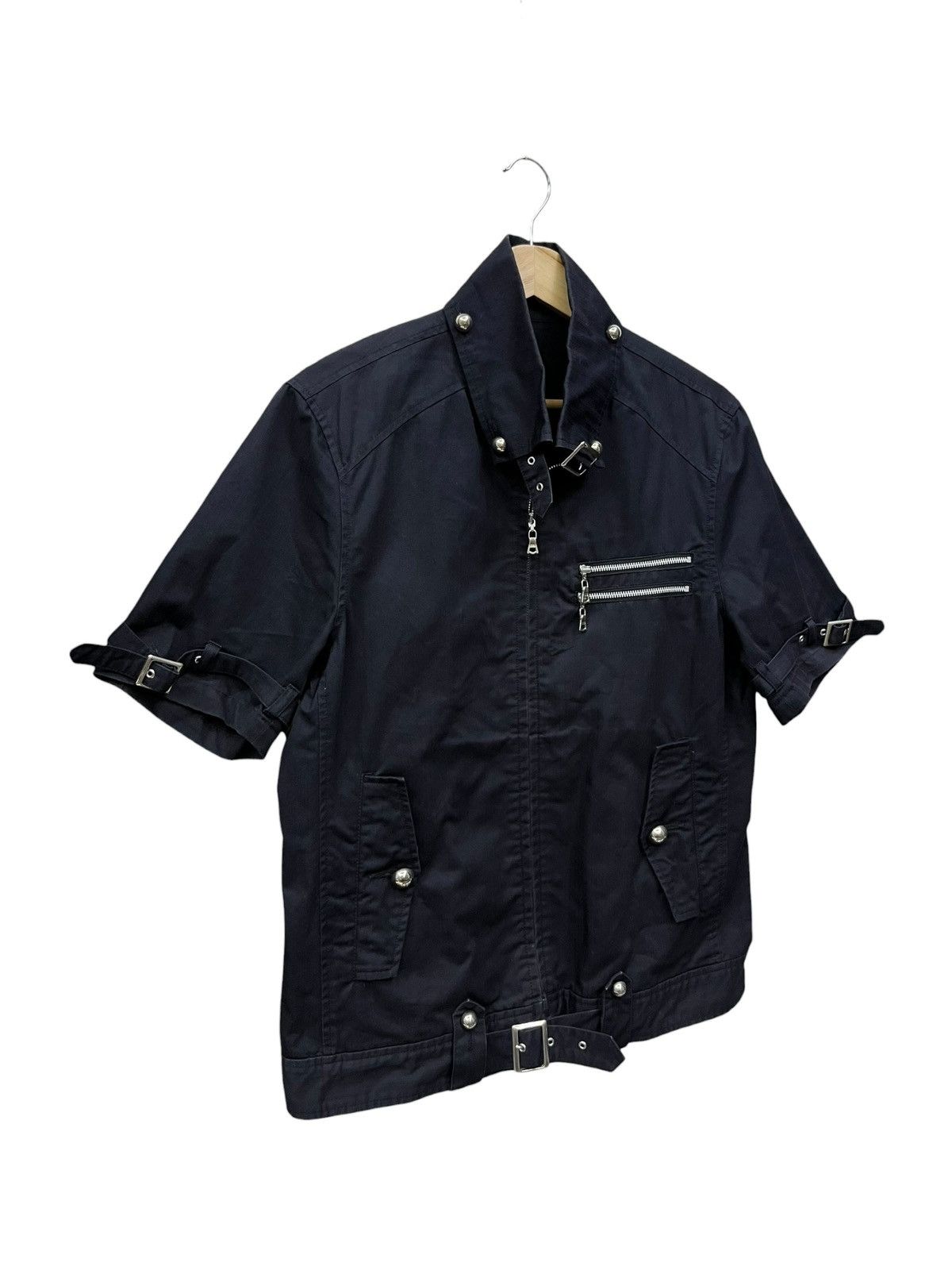 semanticdesign Semantic Design Punk Bondage Zipper Short Sleeve Shirt Japan Size US S / EU 44-46 / 1 - 3 Thumbnail