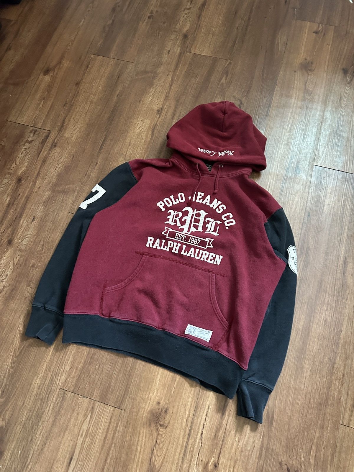 Polo Ralph Lauren Vintage Polo Jeans Co Ralph Lauren Hoodie 90s Y2K Two-Tone Size US L / EU 52-54 / 3 - 3 Thumbnail