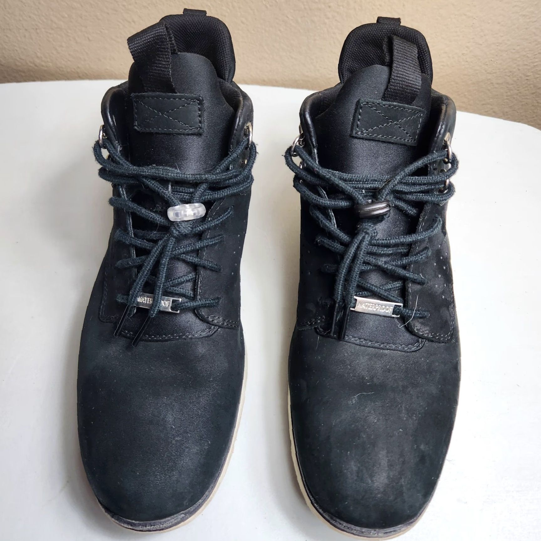 Timberland Timberland Men Boots |9| Black Nubuck Leather A1TP2 Sensorflex Lace Up Chukka Boots Mens Shoes Black NN Size US 9 / EU 42 - 4 Thumbnail