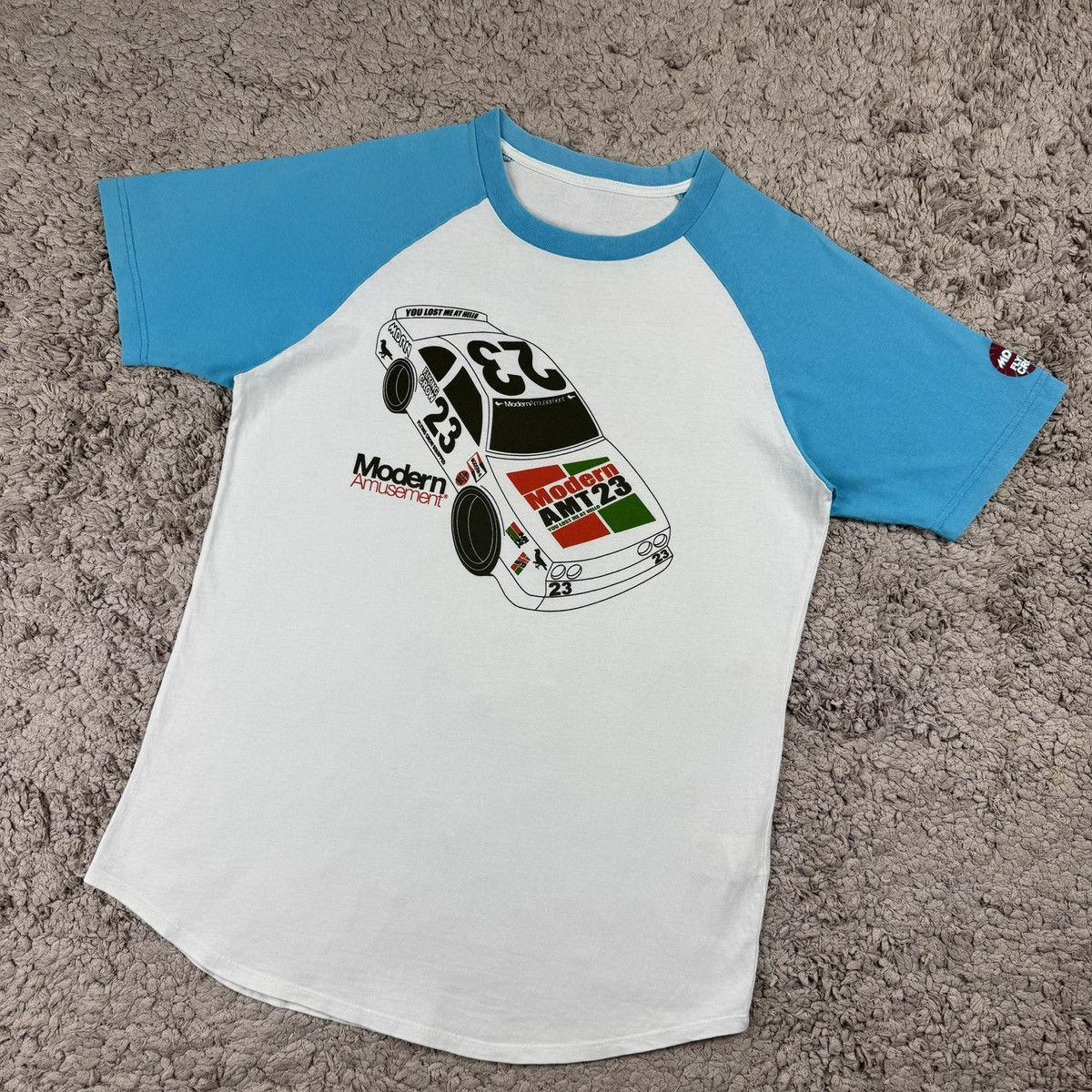 Modern Amusement Modern Amusement Raglan NASCAR Racing Car Graphic T-shirt Size US M / EU 48-50 / 2 - 4 Thumbnail