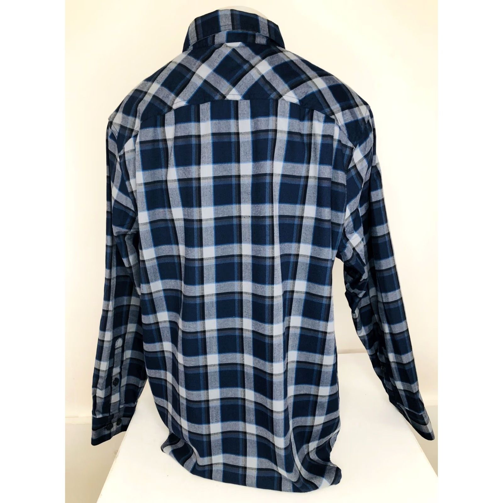 Vintage Duluth Alaskan Hard Gear Lightweight Flannel Outdoor Shirt Mens XL Slim Blue Size US XL / EU 56 / 4 - 5 Thumbnail