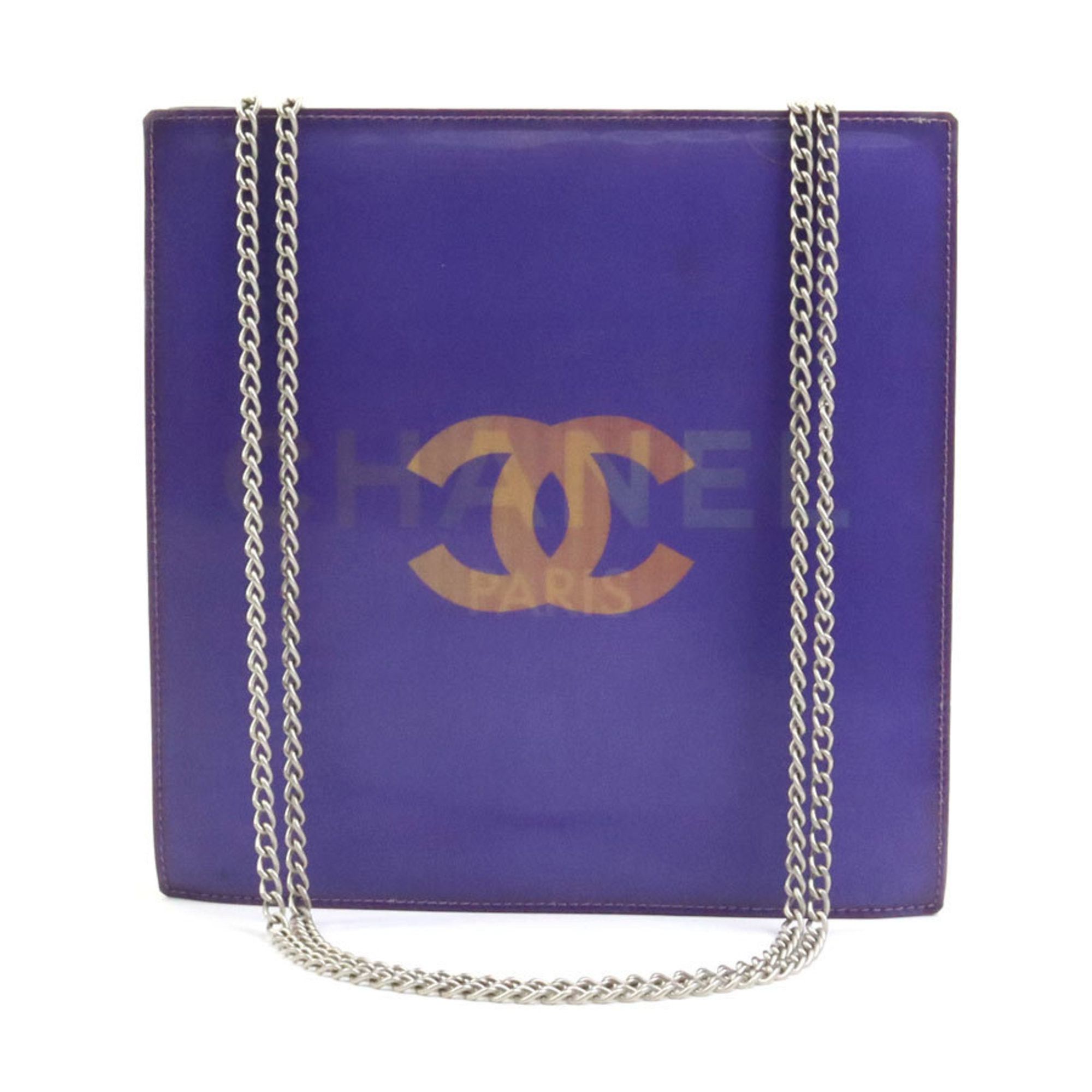 image of Chanel Shoulder Bag Hologram Pvc/metal Purple/silver Ladies, Women's