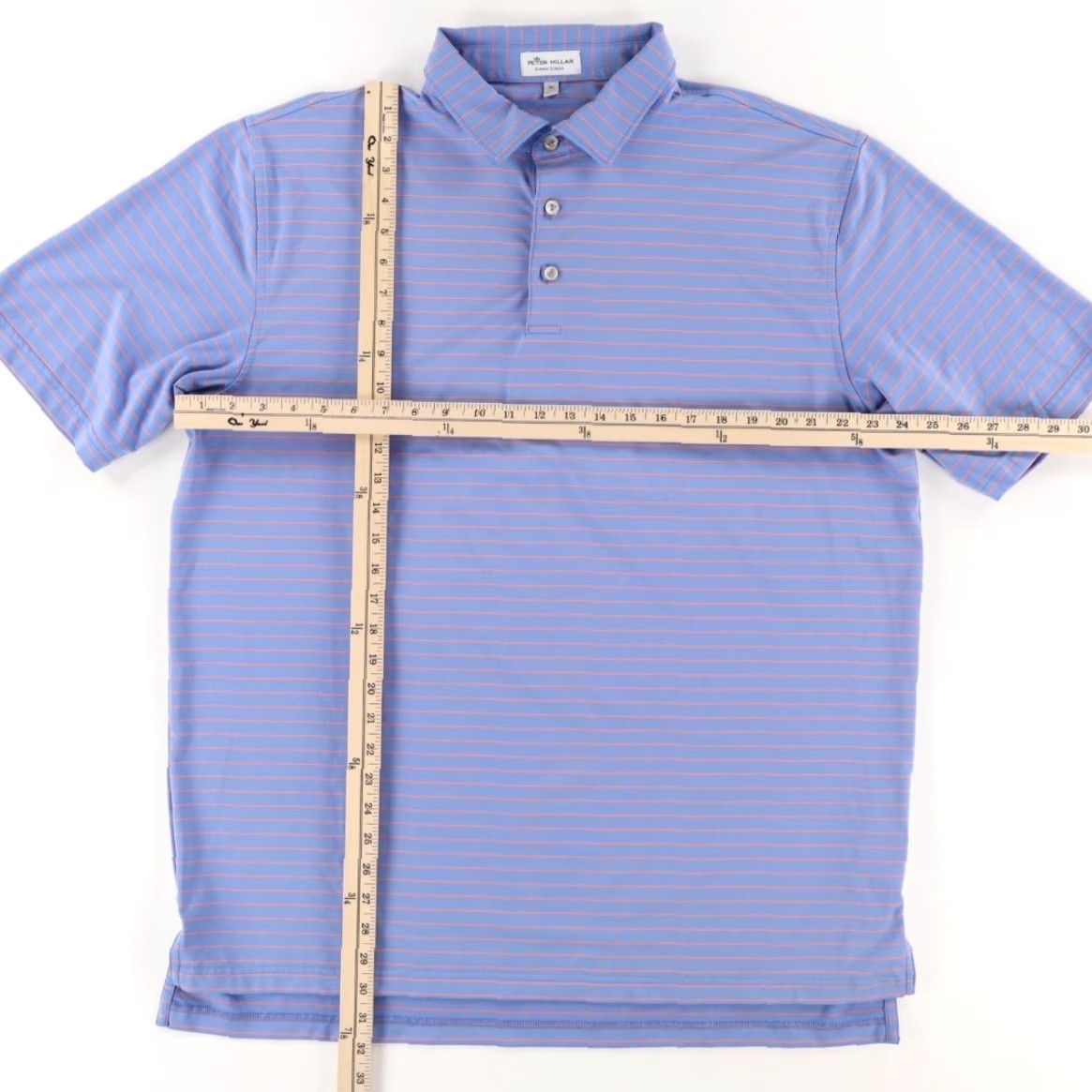 Peter Millar Peter Millar Summer Comfort Stretch Striped Polo Shirt Blue Men XL Shirt Size US XL / EU 56 / 4 - 3 Thumbnail