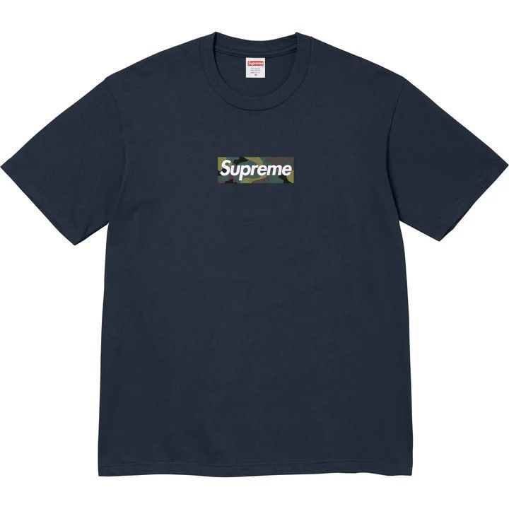 image of Hypebeast x Supreme Box Logo Navy Small Fw23, Men's