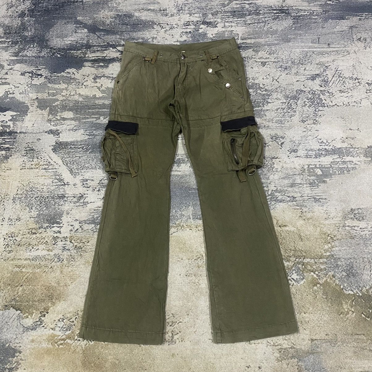 If Six Was Nine × Japanese Brand × Vintage Vtg Japan Flare Cargo Bondages Pants Size US 32 / EU 48 - 1 Thumbnail