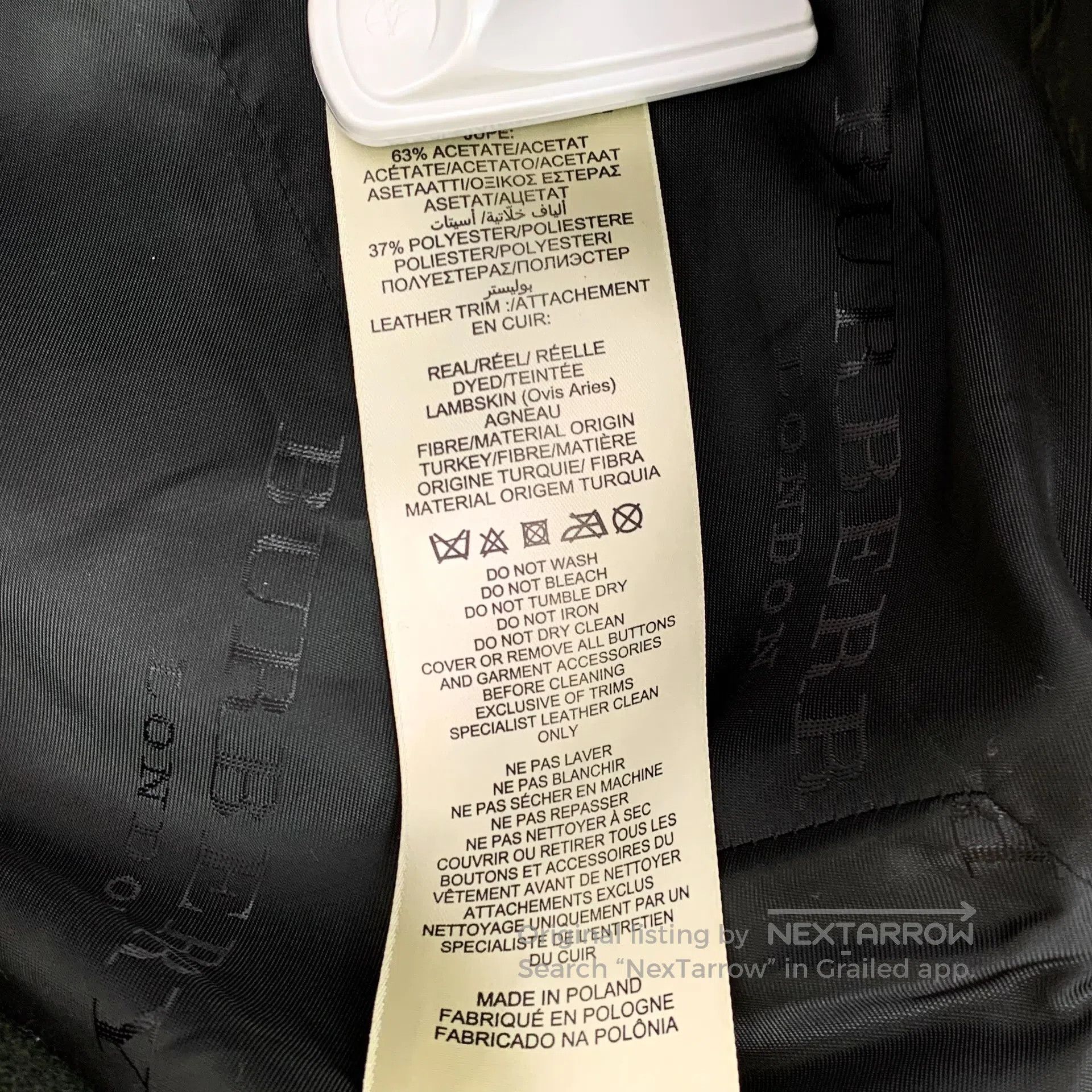 Burberry Burberry Dark green leather patch lapel double-breasted lo Size XS / US 0-2 / IT 36-38 - 9 Thumbnail