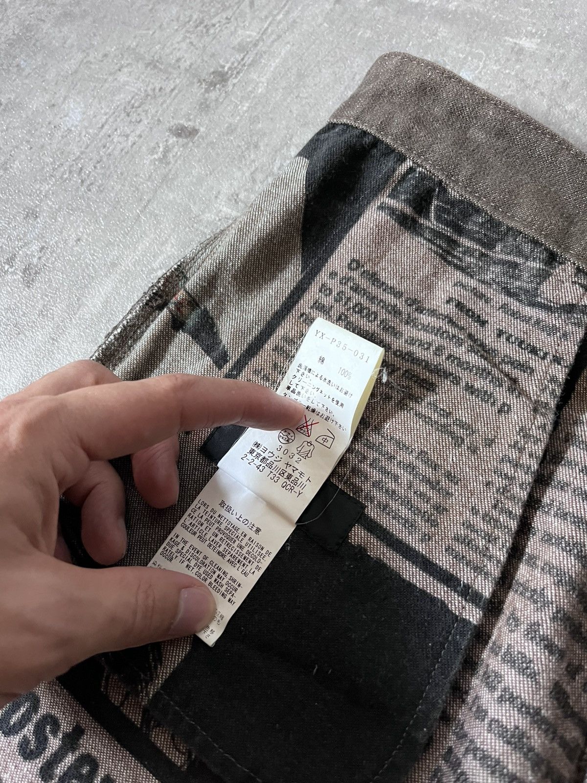 Yohji Yamamoto Y's x Shotaro Ishinomori A/W 2007 reversible pants Size US 30 / EU 46 - 19 Thumbnail