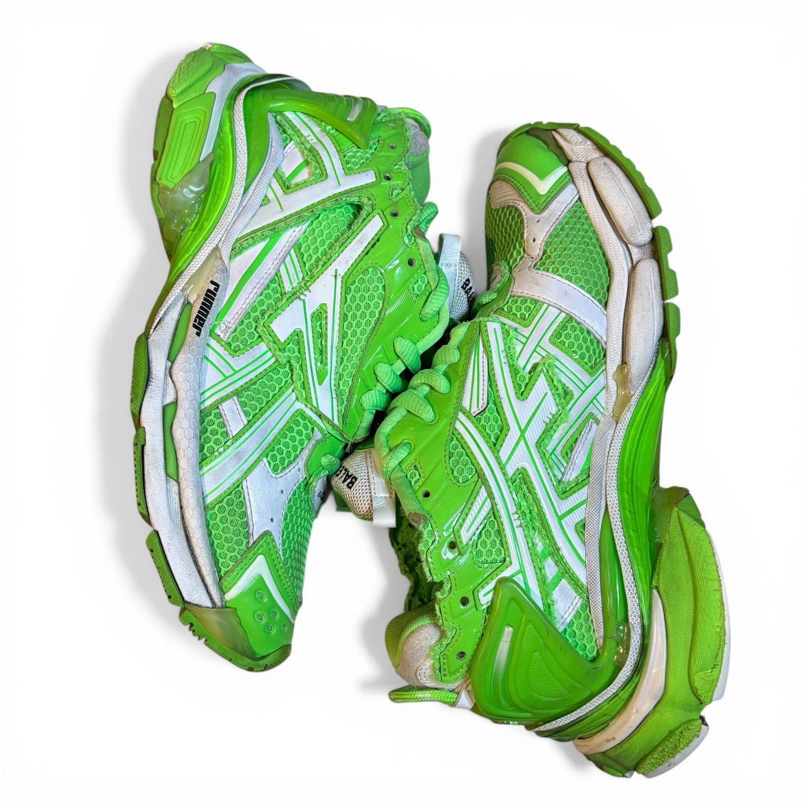 Balenciaga Size 9 - Balenciaga Runner Green White Track Sneakers Size US 9 / EU 42 - 1 Thumbnail