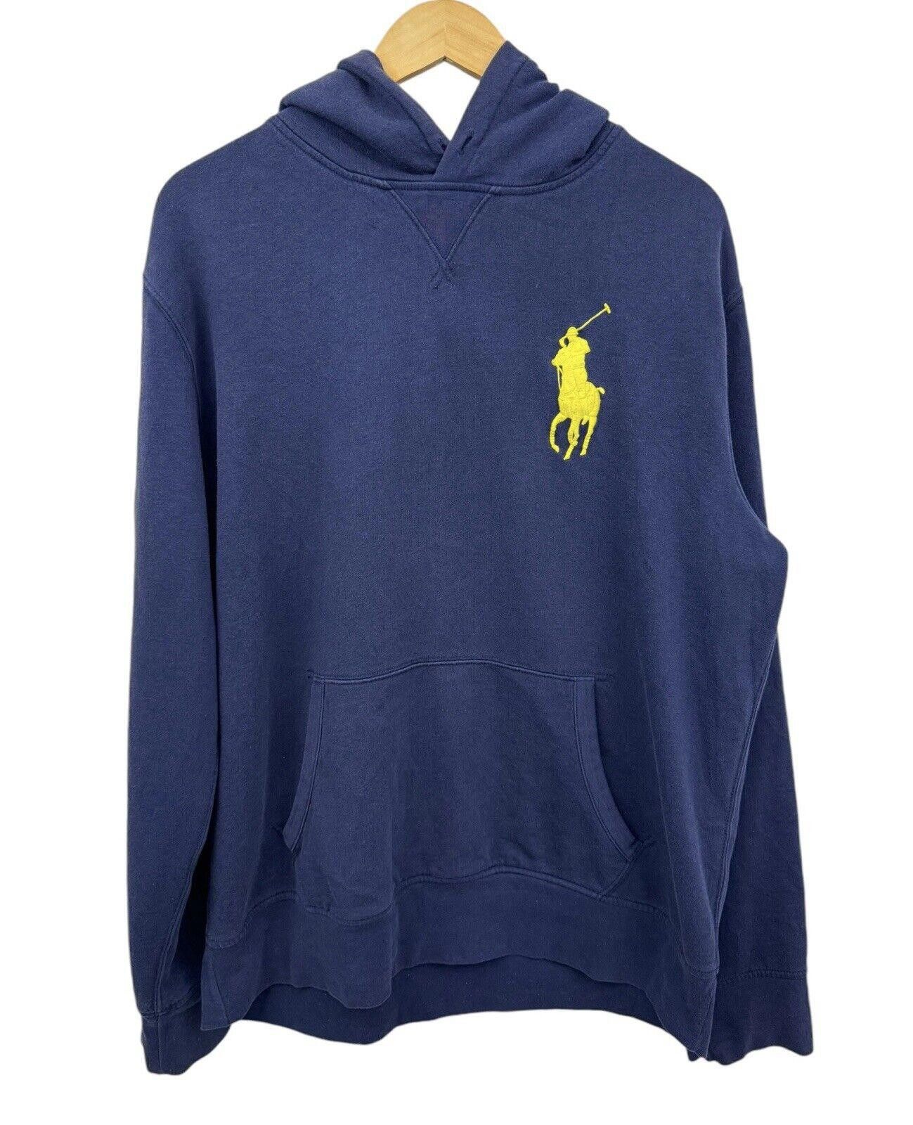 Polo Ralph Lauren Polo Ralph Lauren Big Pony Hoodie Blue Yellow Sz XL RARE Size US 36 / EU 52 - 1 Thumbnail