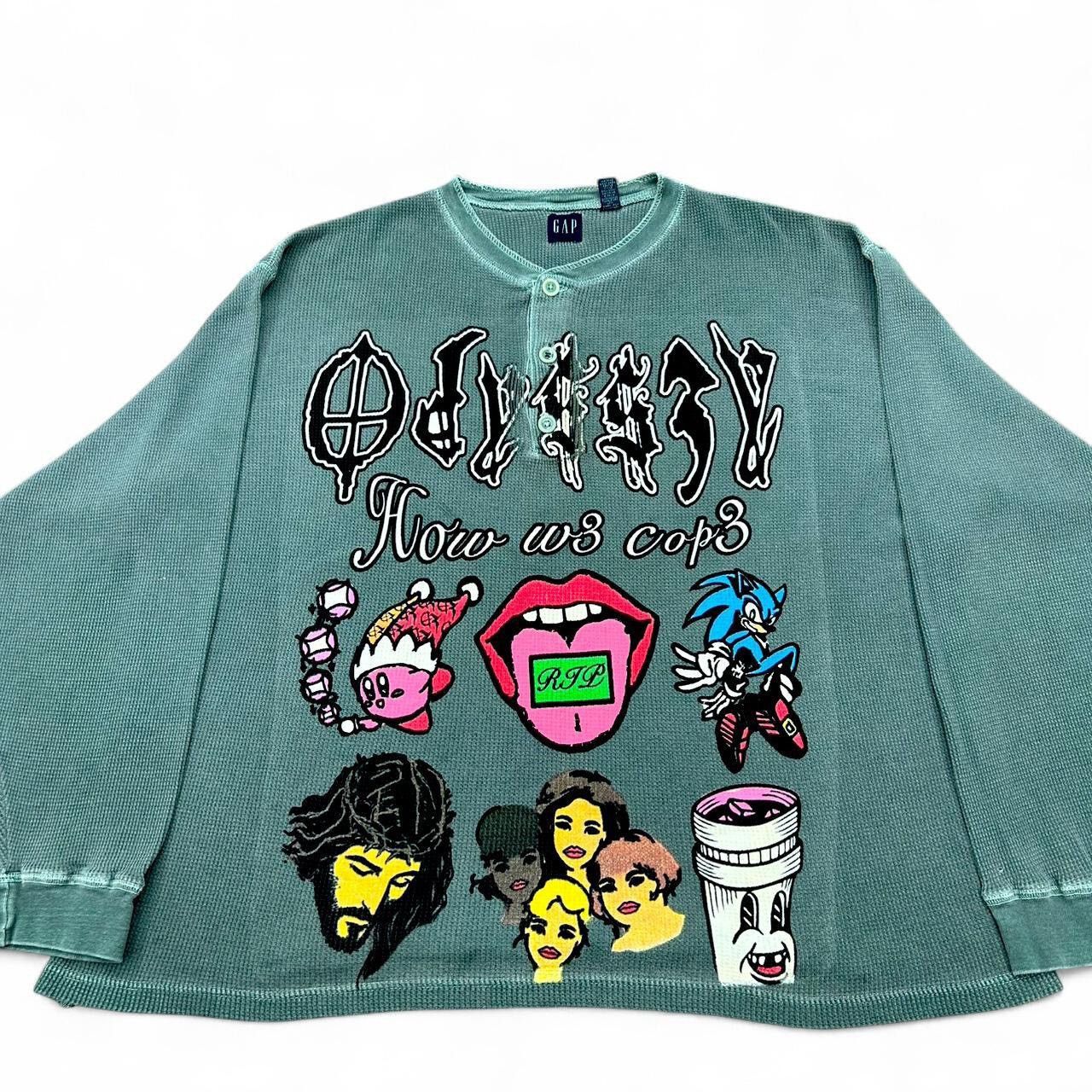 Other Odyss3y 1 of 1 “HOW W3 COP3” vintage thermal tee Size US XL / EU 56 / 4 - 1 Thumbnail
