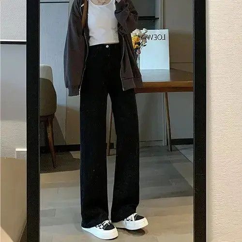 Japanese Brand × Vintage Thin Vintage Straight Leg Pants Fashionable Floor Mopping Size 30" / US 8 / IT 44 - 1 Thumbnail