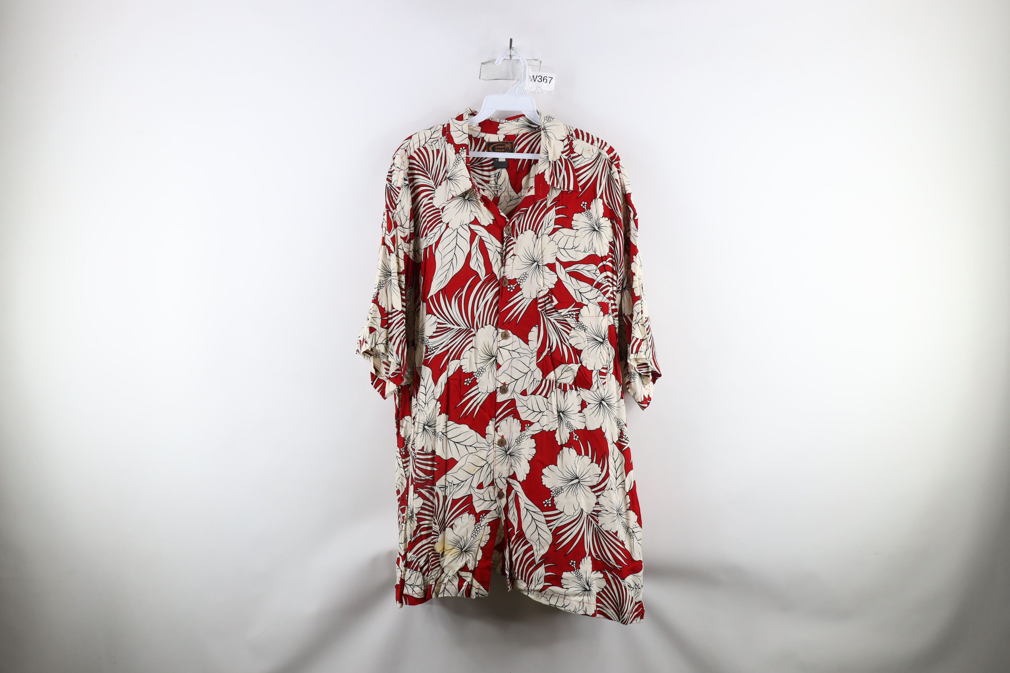 Vintage Vintage 90s Streetwear Flower Rayon Hawaiian Button Shirt Size US XL / EU 56 / 4 - 1 Thumbnail