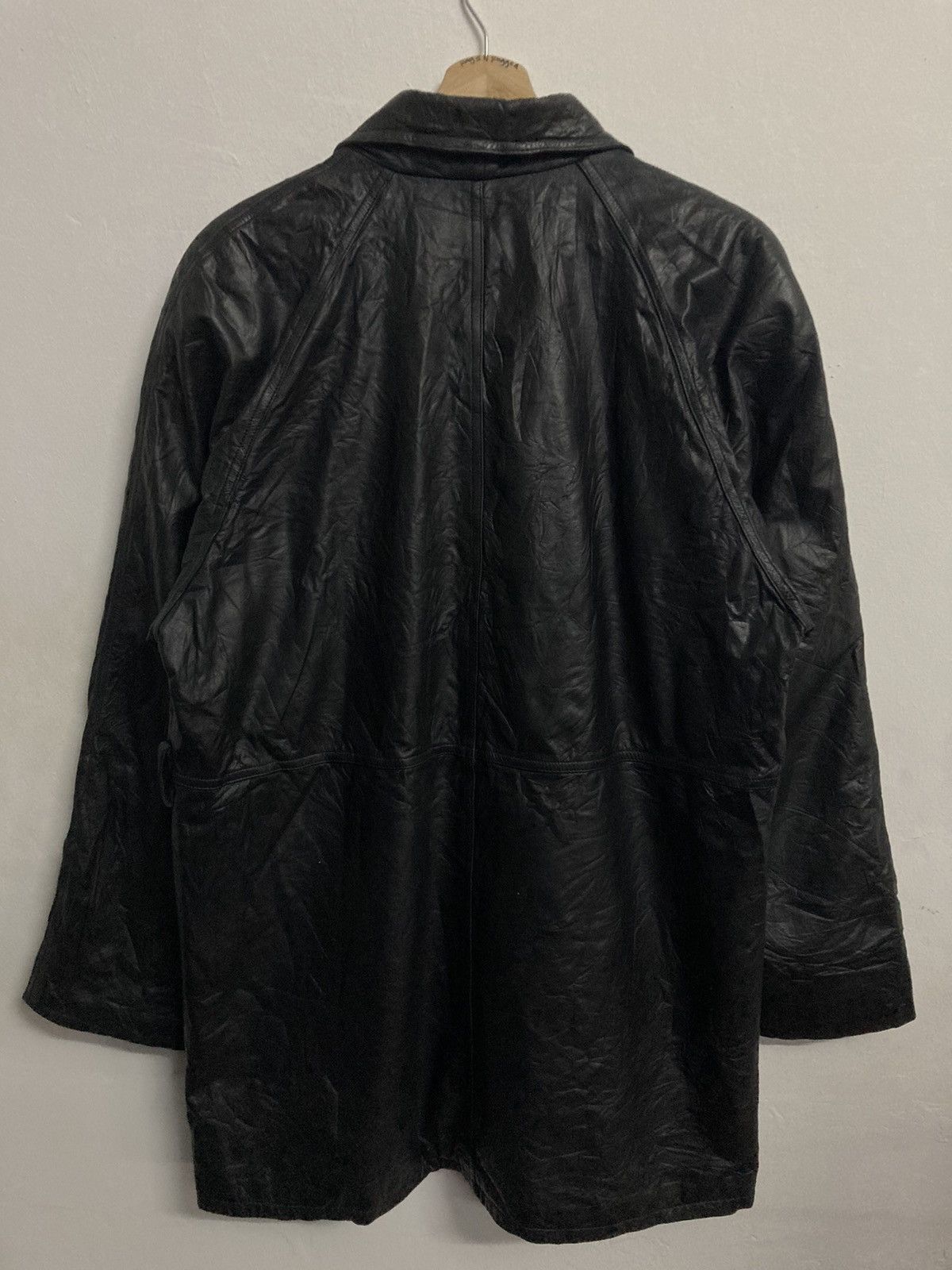 Genuine Leather Vintage Castelbajac Long Leather Jacket Size L Size US L / EU 52-54 / 3 - 2 Thumbnail