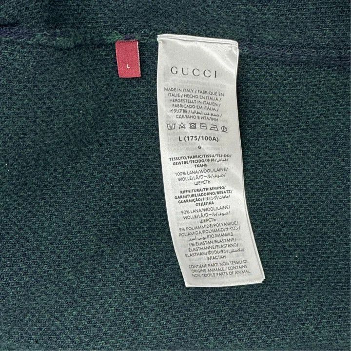 Gucci Gucci Men's V-Neck GG Jacquard Long Sleeve Sweater-2507 Size US L / EU 52-54 / 3 - 4 Thumbnail