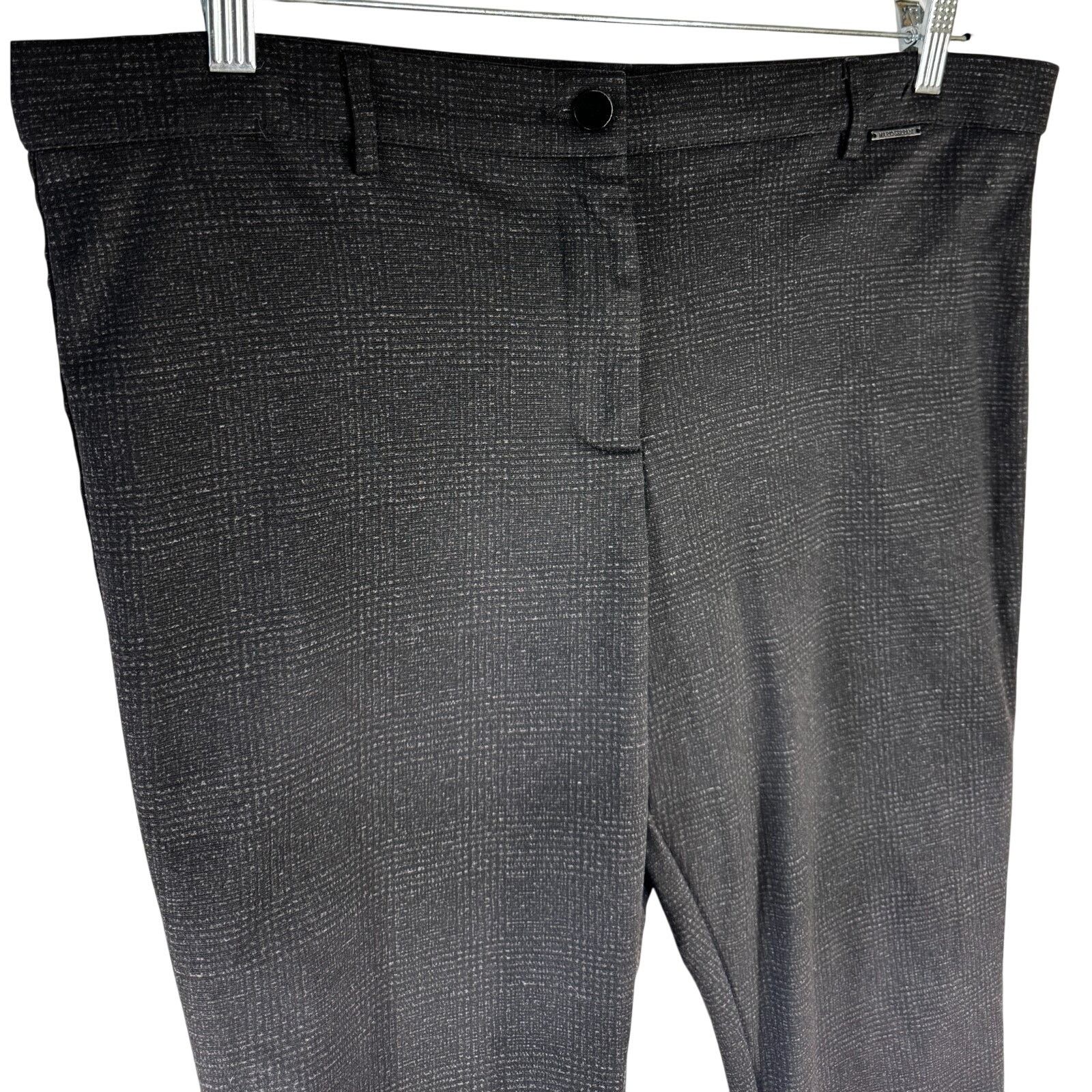Mario Valentino Mario Serrani Women’s Skinny Ankle Black Check Pants size XL Size 37" - 5 Thumbnail