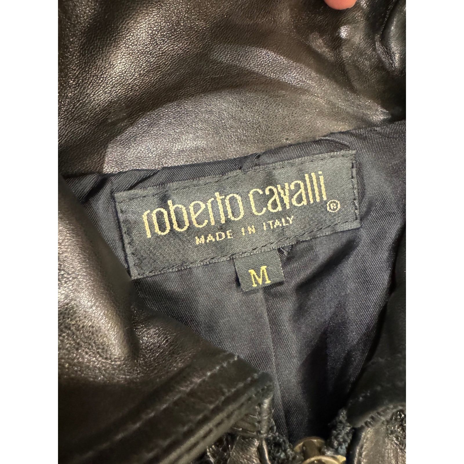 Roberto Cavalli A/W 2000 Roberto Cavalli biker jacket with flared sleeves Size M / US 6-8 / IT 42-44 - 5 Thumbnail