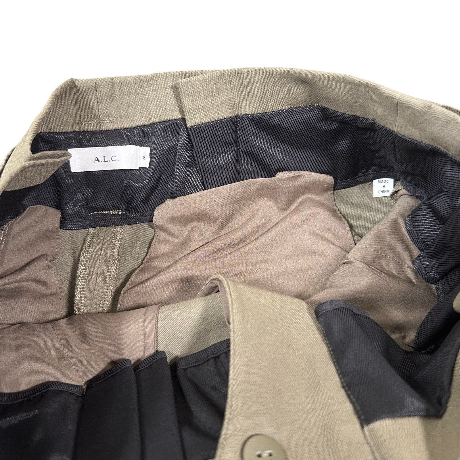 A.L.C. A.L.C Women's Linen Blend Belted Skirt Size 8 Size 30" / US 8 / IT 44 - 6 Thumbnail